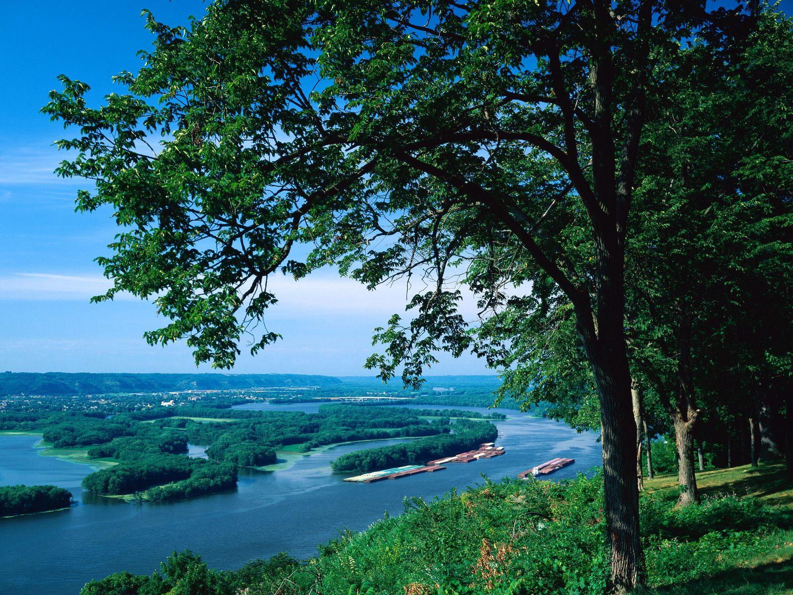 Rivers and Creeks Wallpaper Free Mississippi River