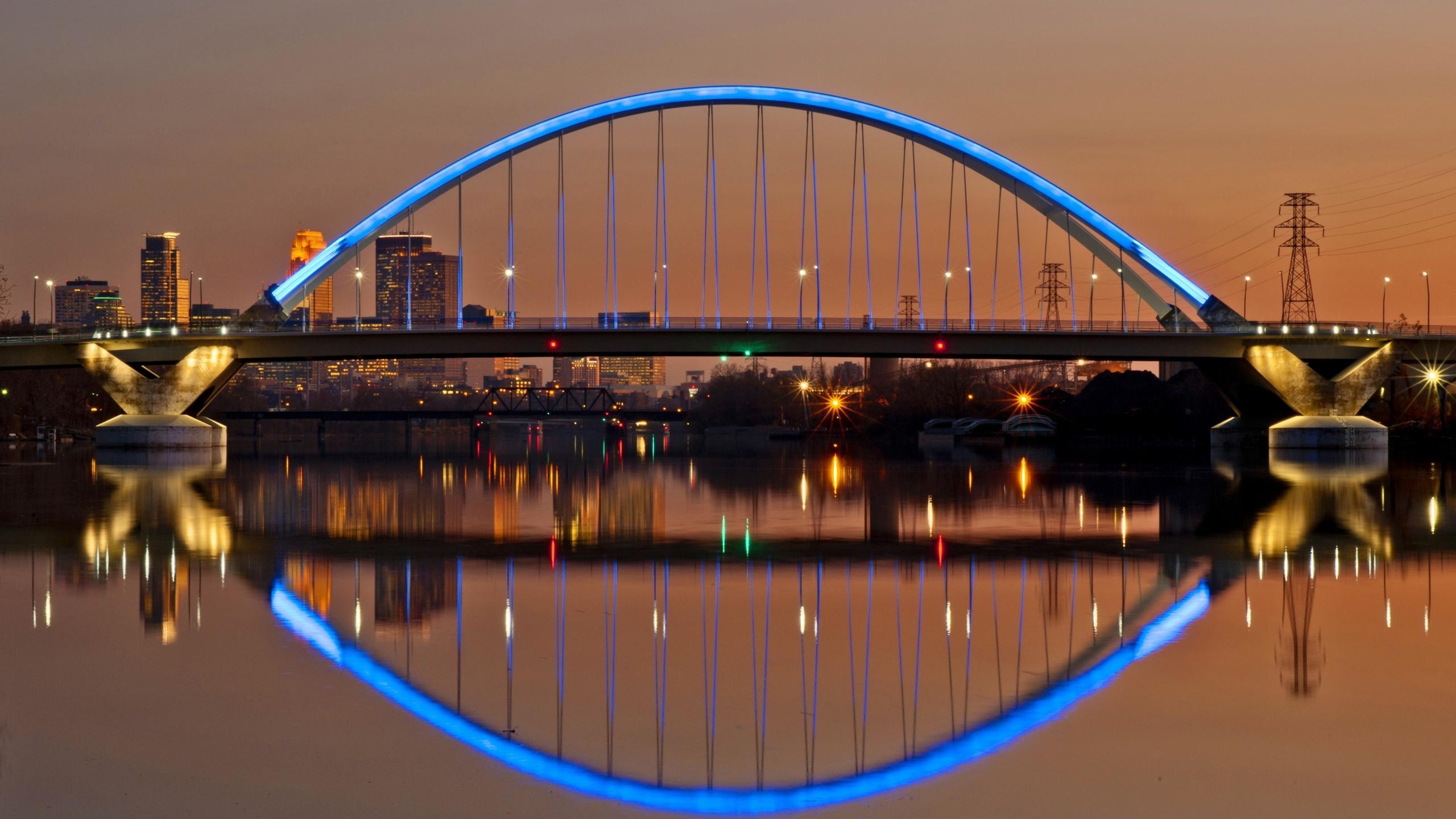 Mississippi River, Bridge, City, Minnesota, Cityscape HD Wallpaper