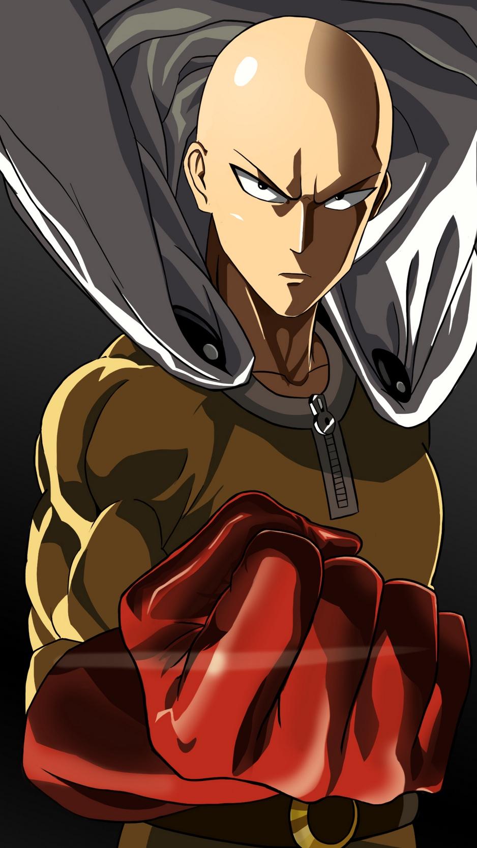 Download Wallpaper 938x1668 One Punch Man, Saitama, Art Iphone 8 7