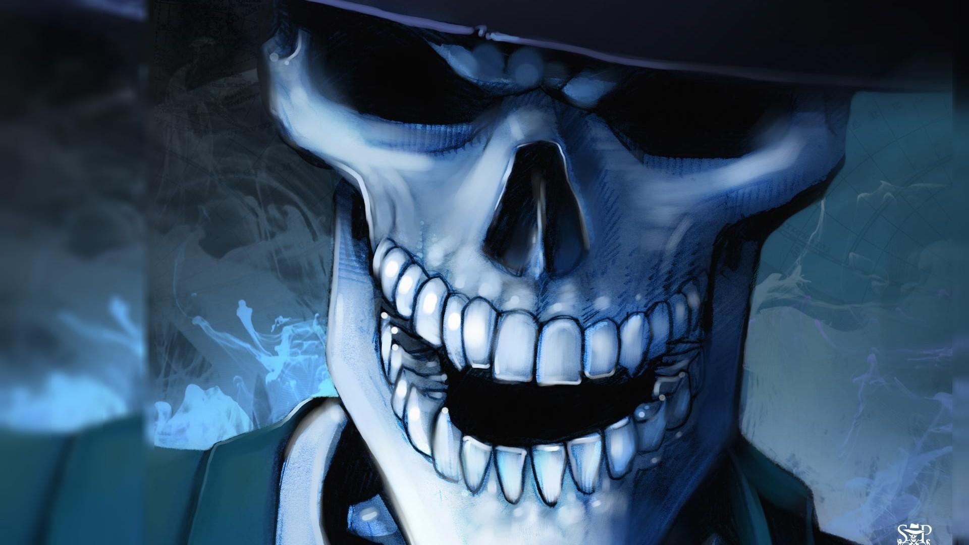 Skulls artwork detective skulduggery pleasant wallpaper