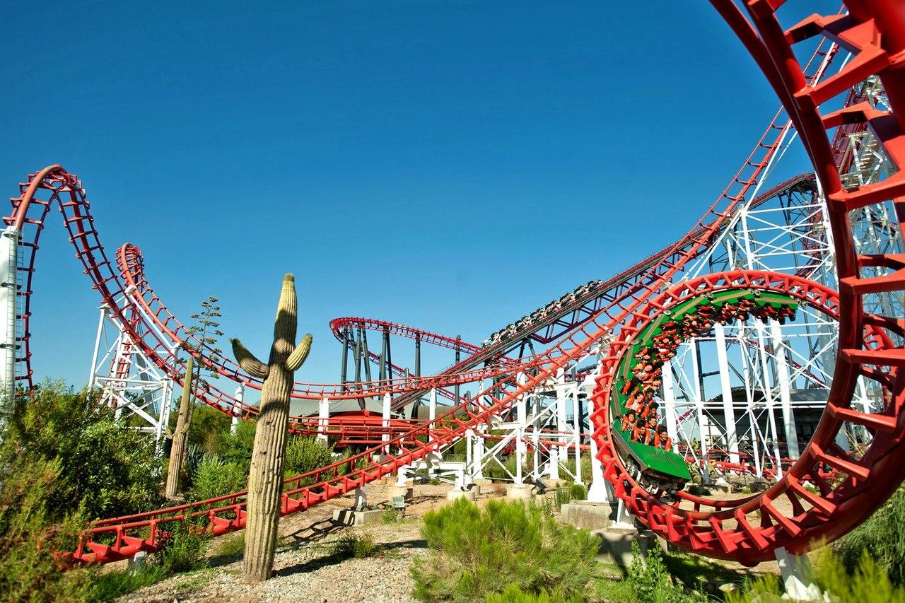 Viper loop roller coaster. Three were built, this is