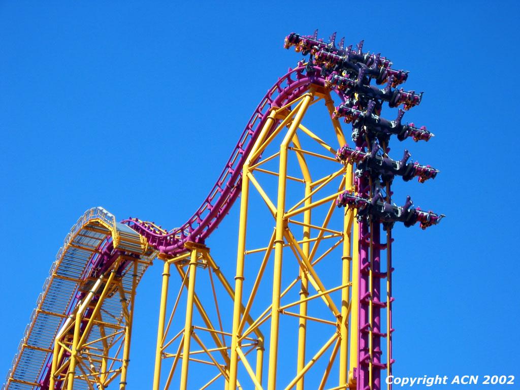 Six Flags Magic Mountain X x- Roller Coaster Photo
