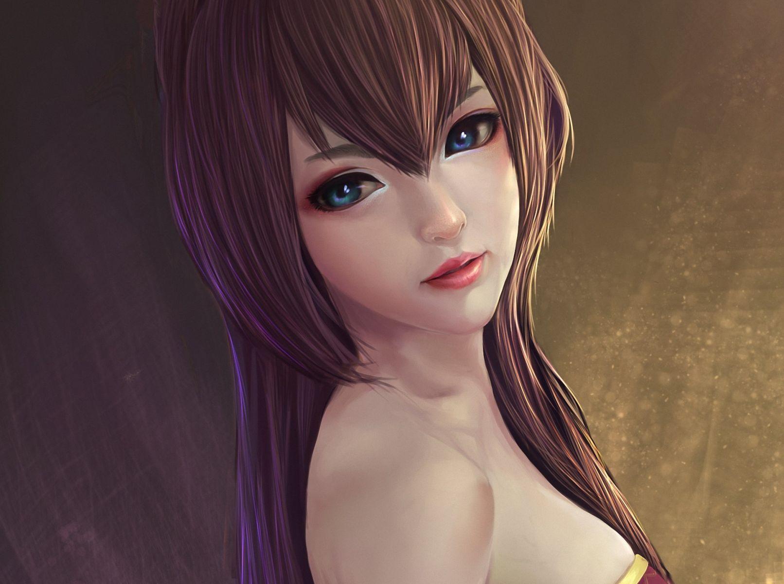 3d anime woman and beautiful pretty art 4k full HD f