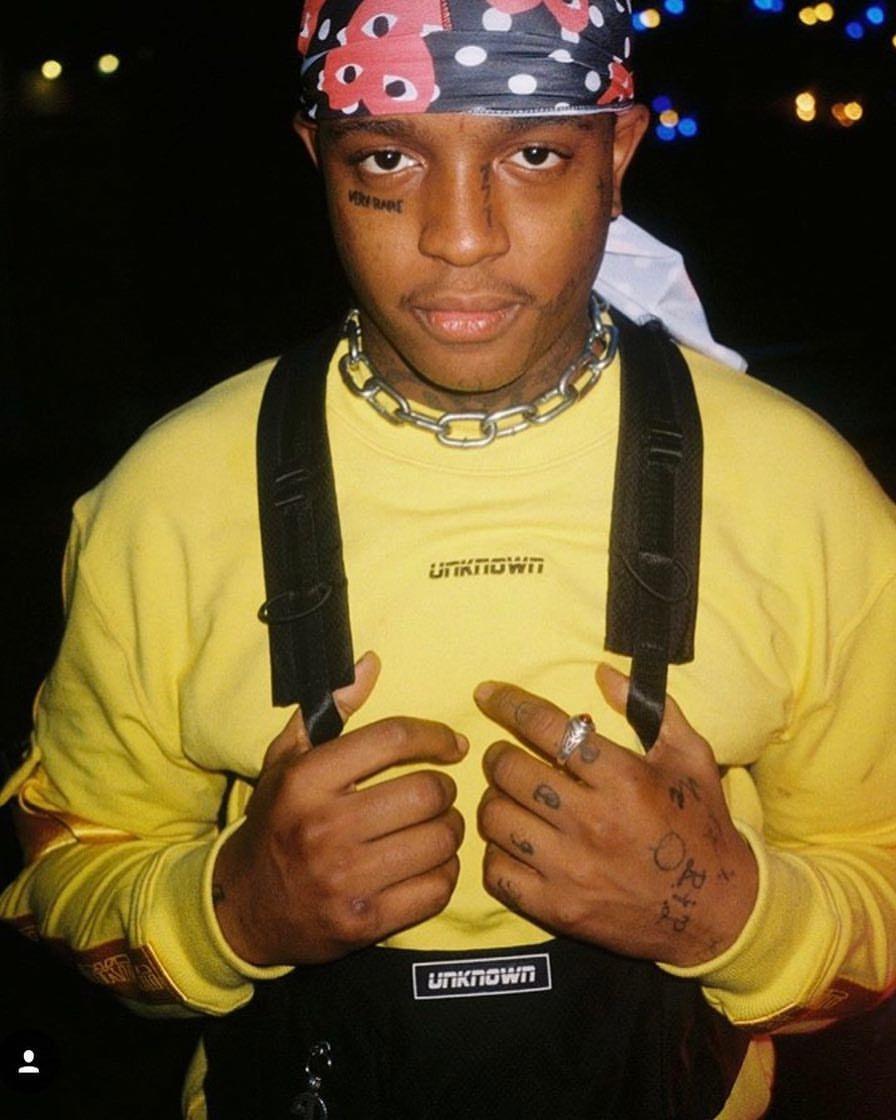 Blue & Yellow Aura. Ski Mask, The Slump God. Skiing