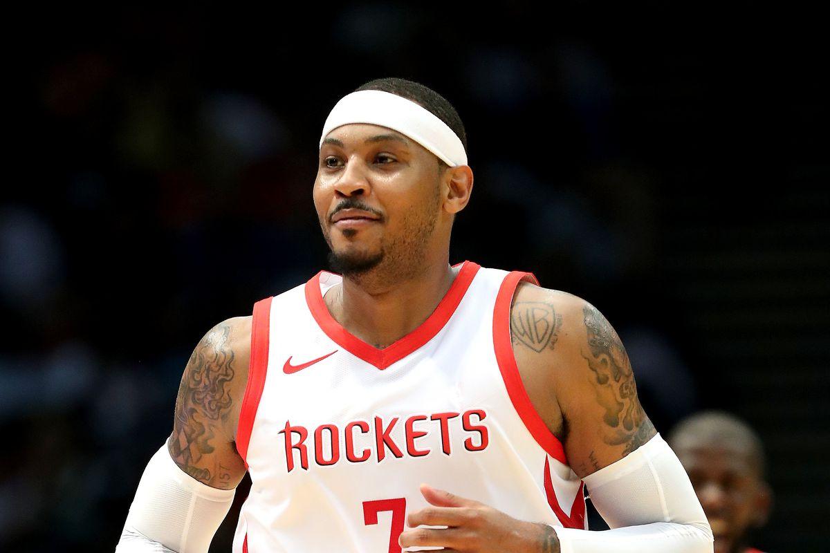 Carmelo Anthony apologized to his Rockets' teammates for playing