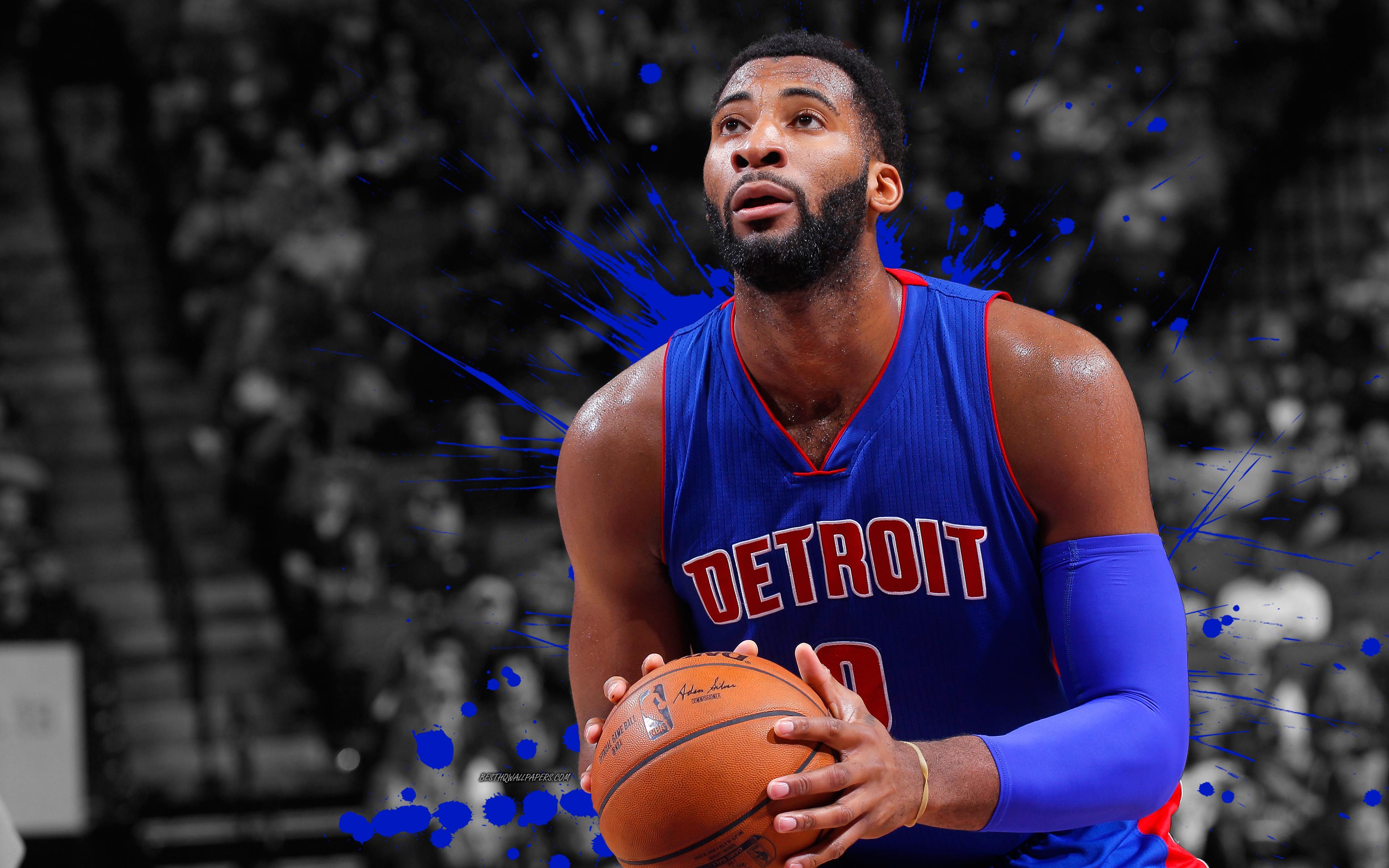 Download wallpaper Andre Drummond, 4k, basketball players, NBA