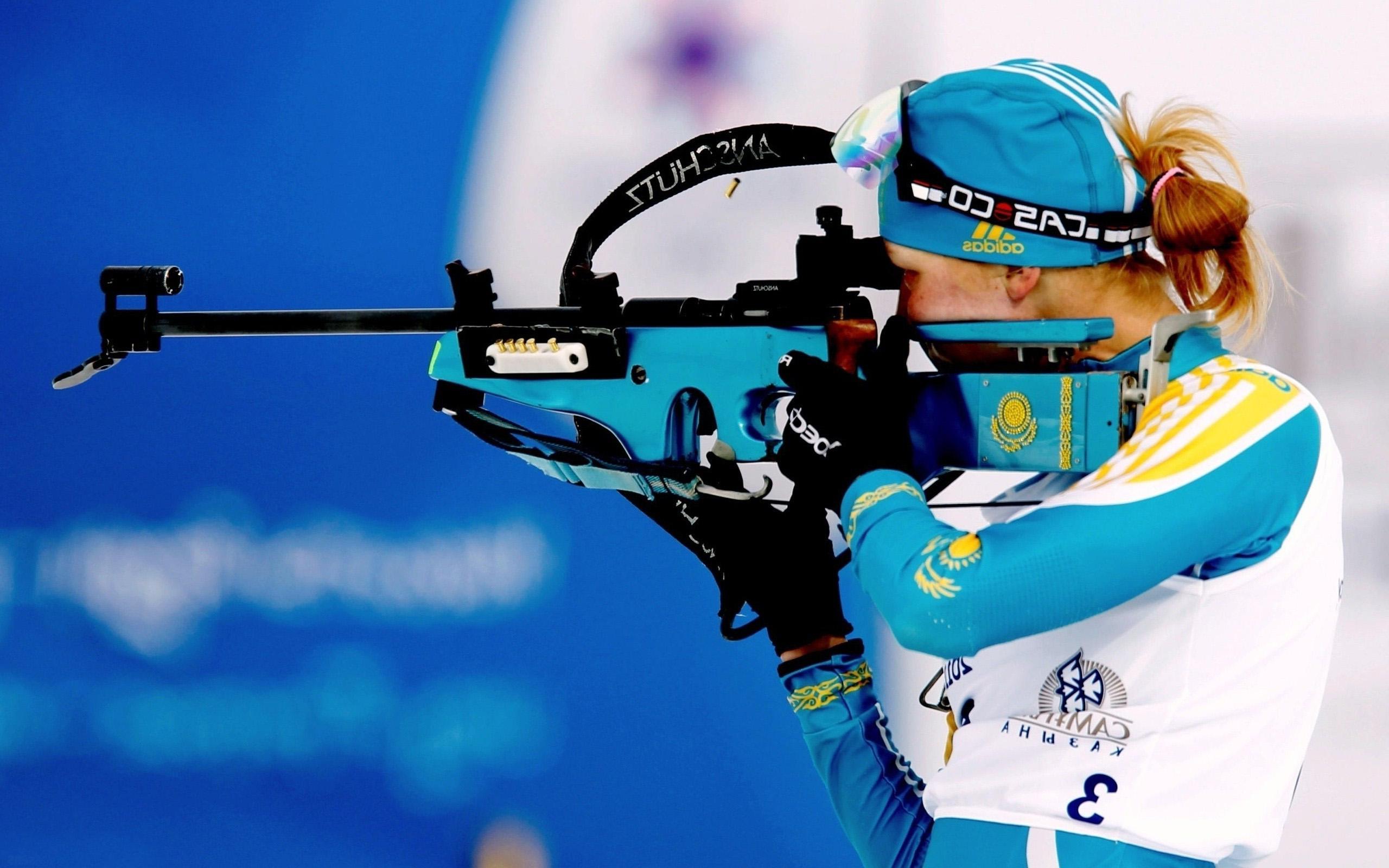 Biathlon khrustaleva player high definition wallpaper. High