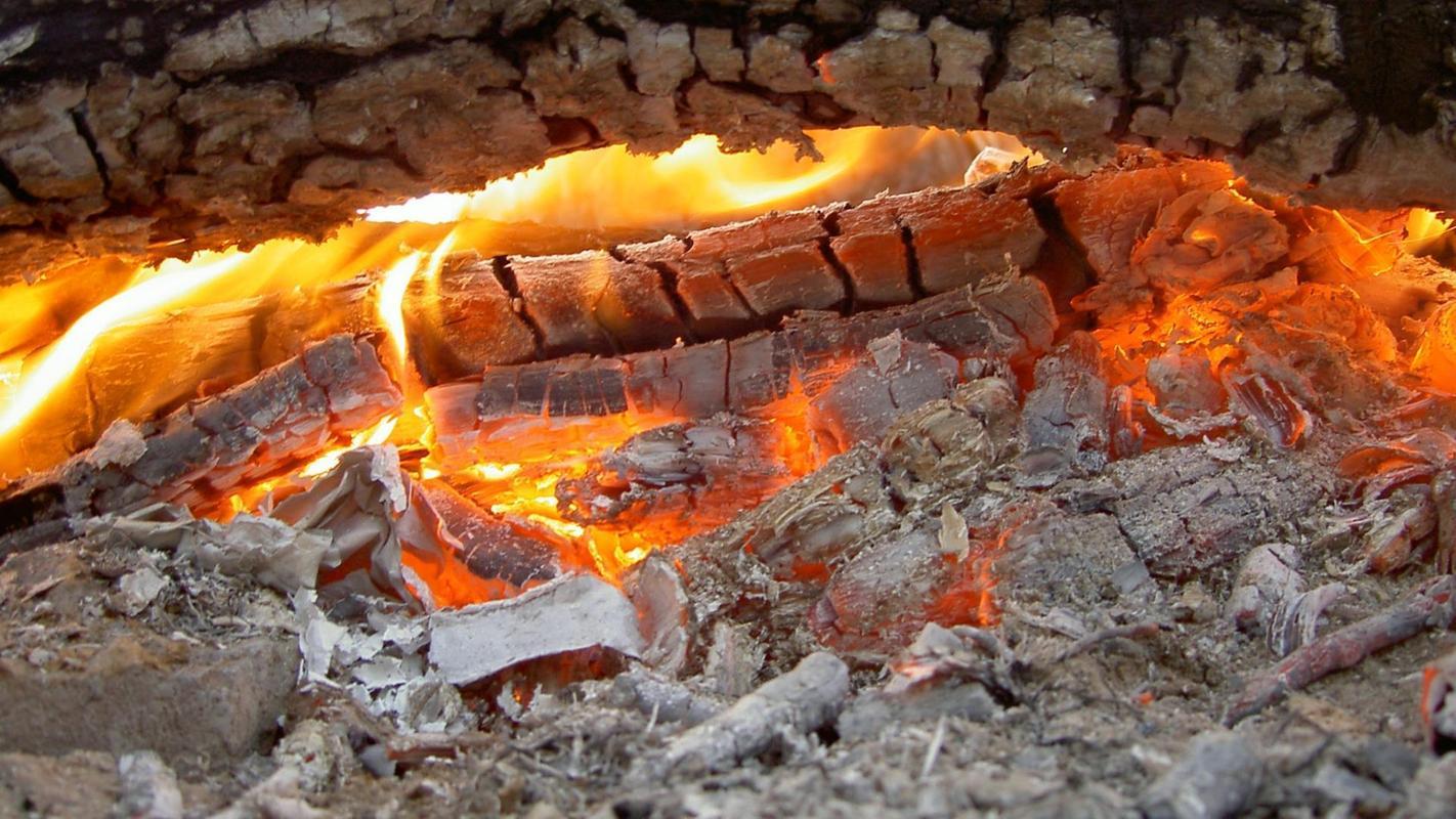 Burning wood. Live wallpaper for Android