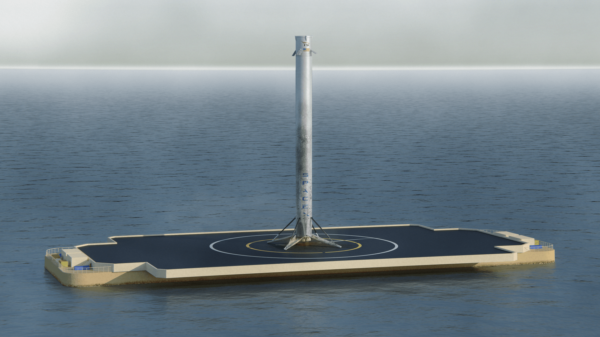 SpaceX Falcon9 ocean landing test live