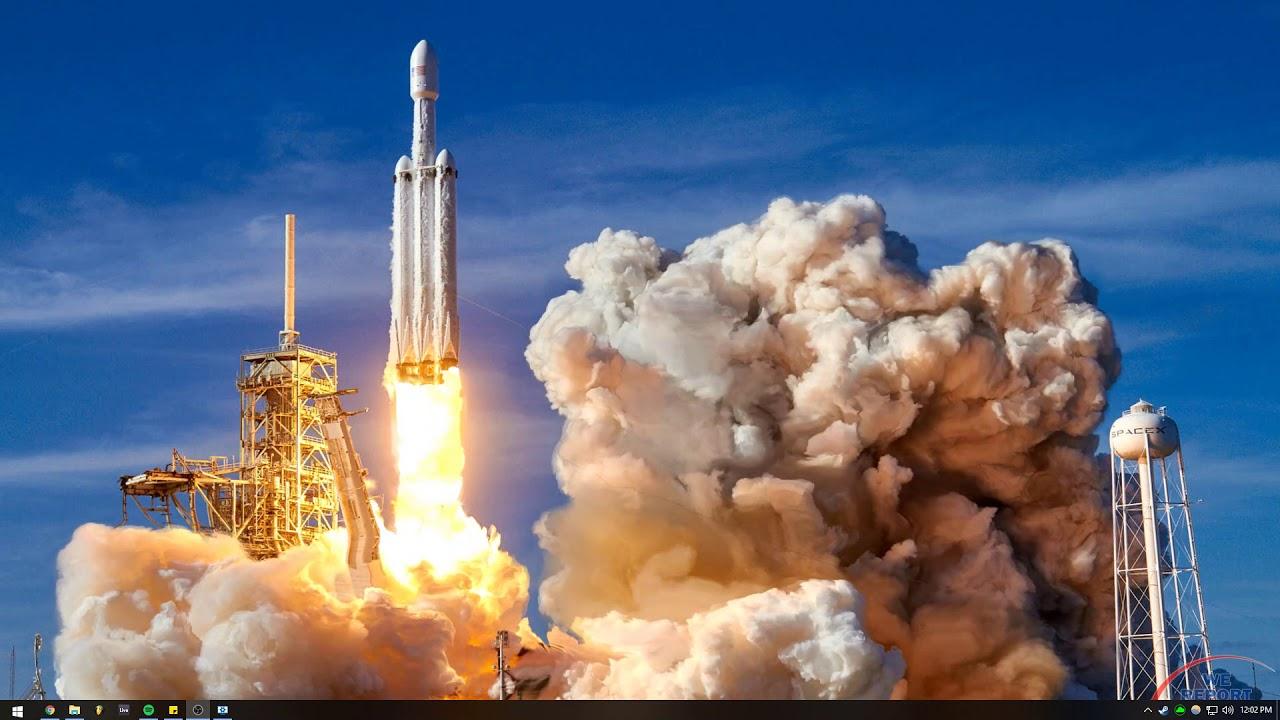 Wallpaper Engine. SpaceX Heavy Falcon Launch
