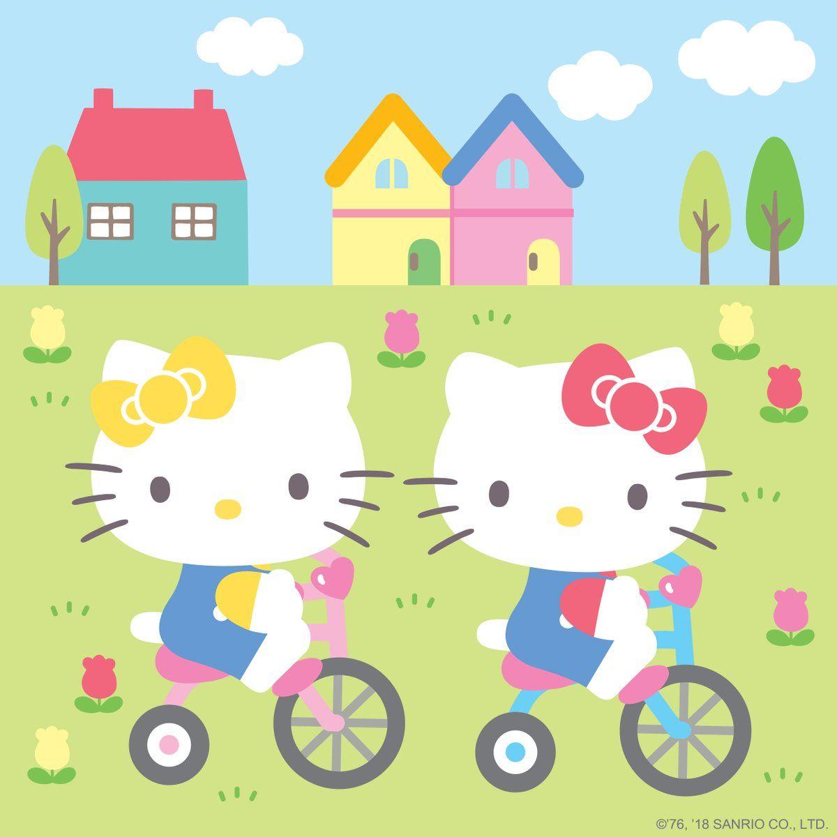 Happy National Siblings Day! Hello Kitty's twin sister, Mimmy looks
