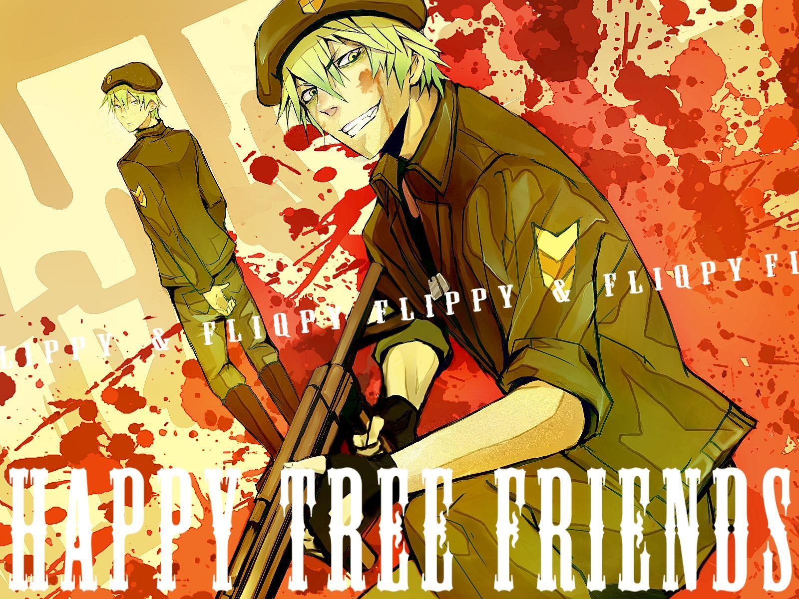 Happy Tree Friends Flippy Anime. HUMAN EVIL FLIPPY Tree