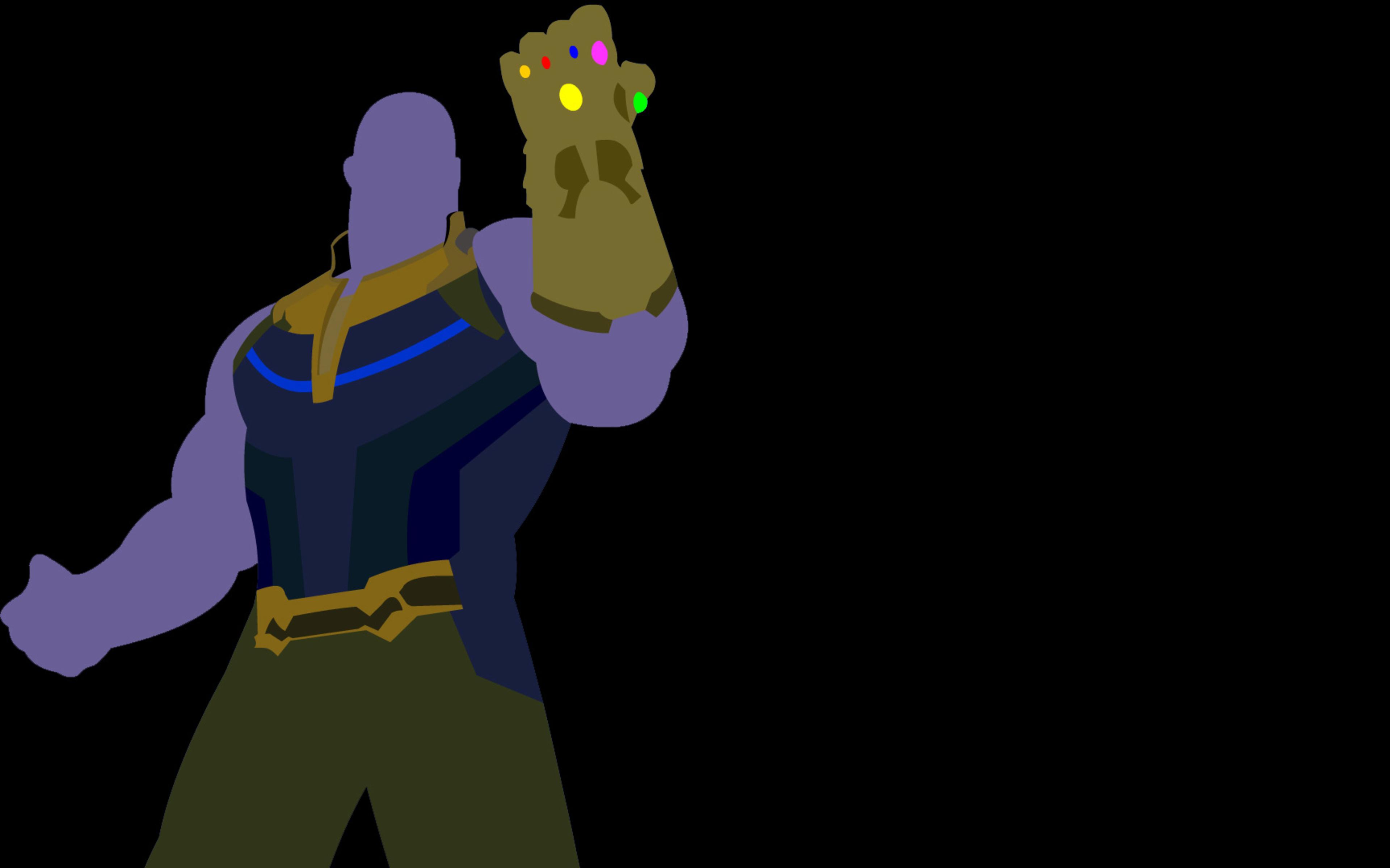 Avengers Infinity War Thanos Gauntlet Minimalism 4k HD 4k