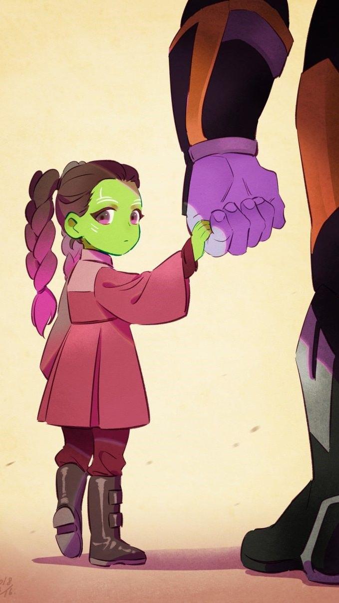 Gamora Thanos Daughter Avengers IPhone Wallpaper