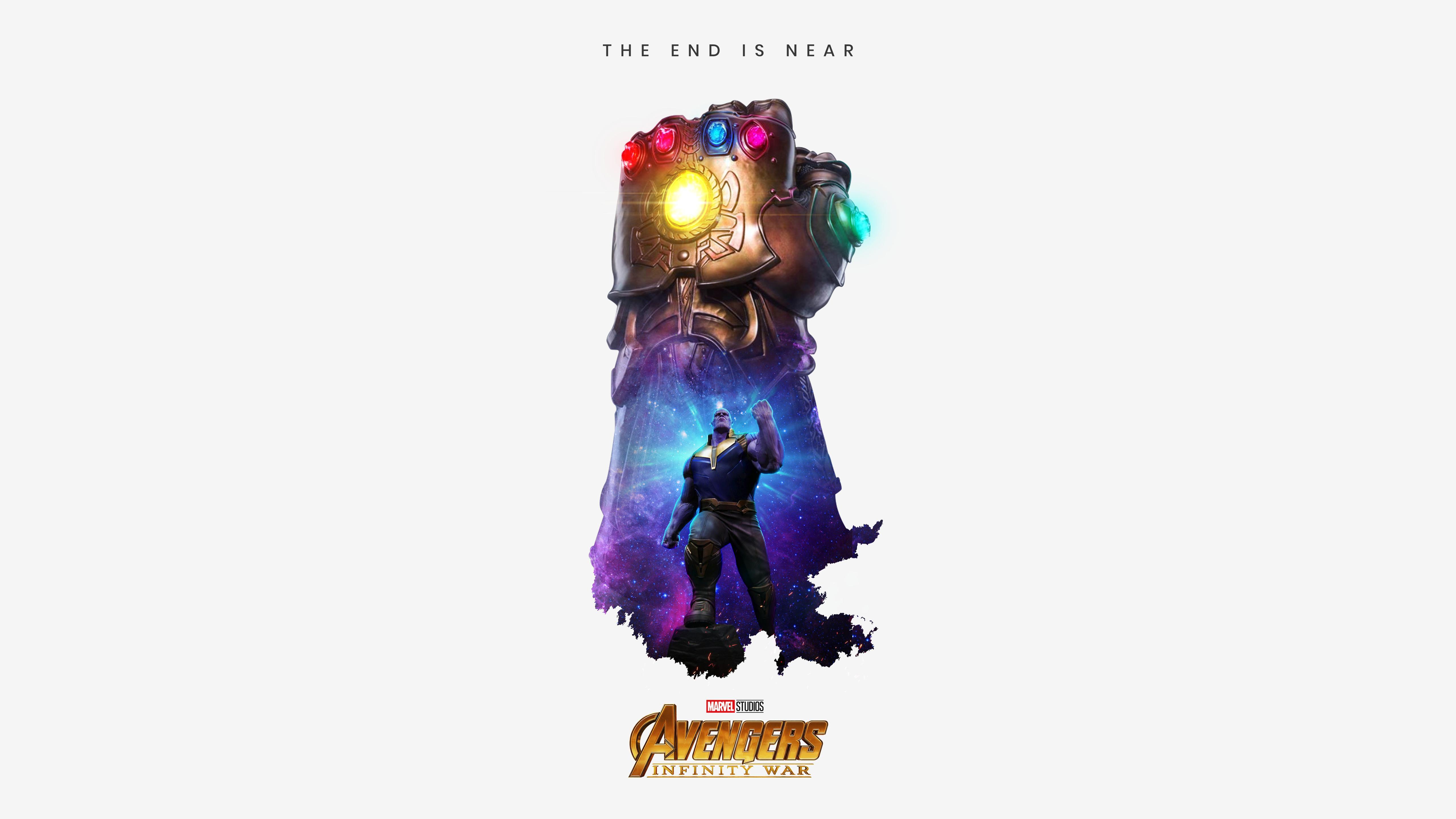 Thanos Infinity Gauntlet Artwork 5K Wallpaper