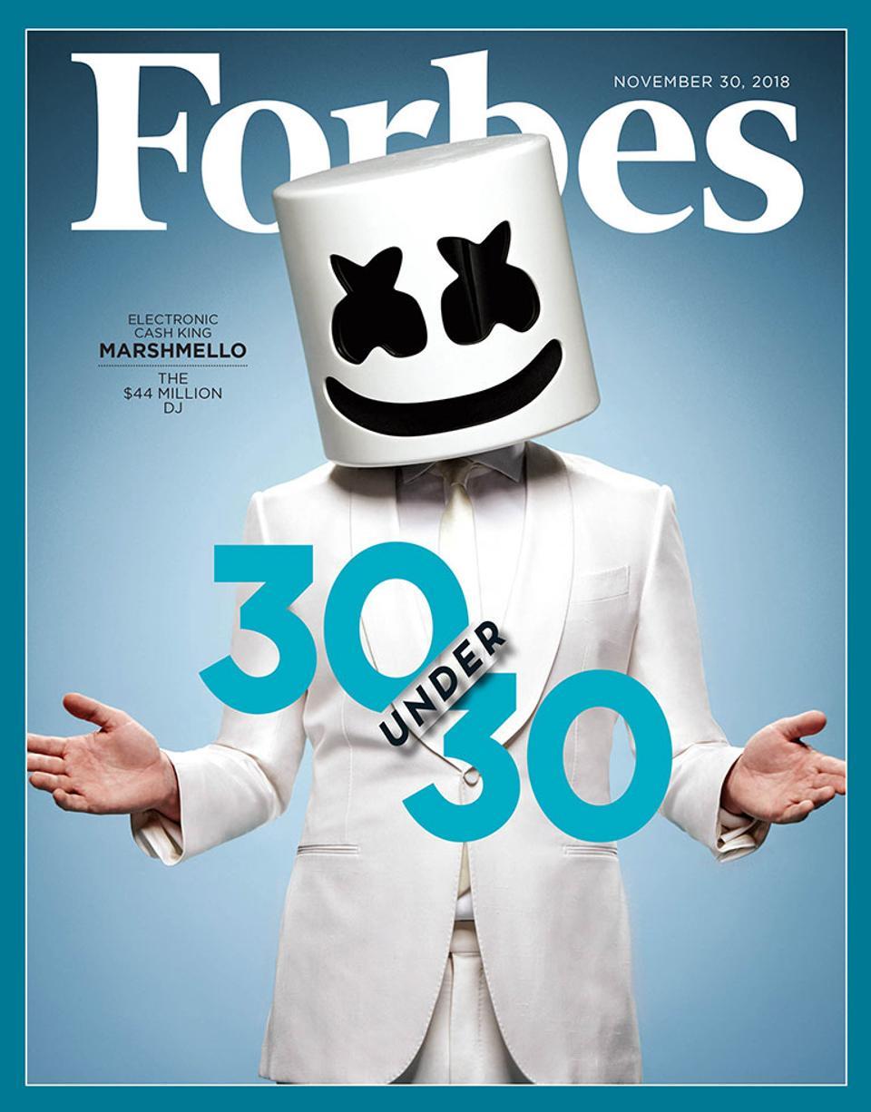 Forbes 30 Under 30 Cover Story: How Marshmello Became A $44 Million DJ