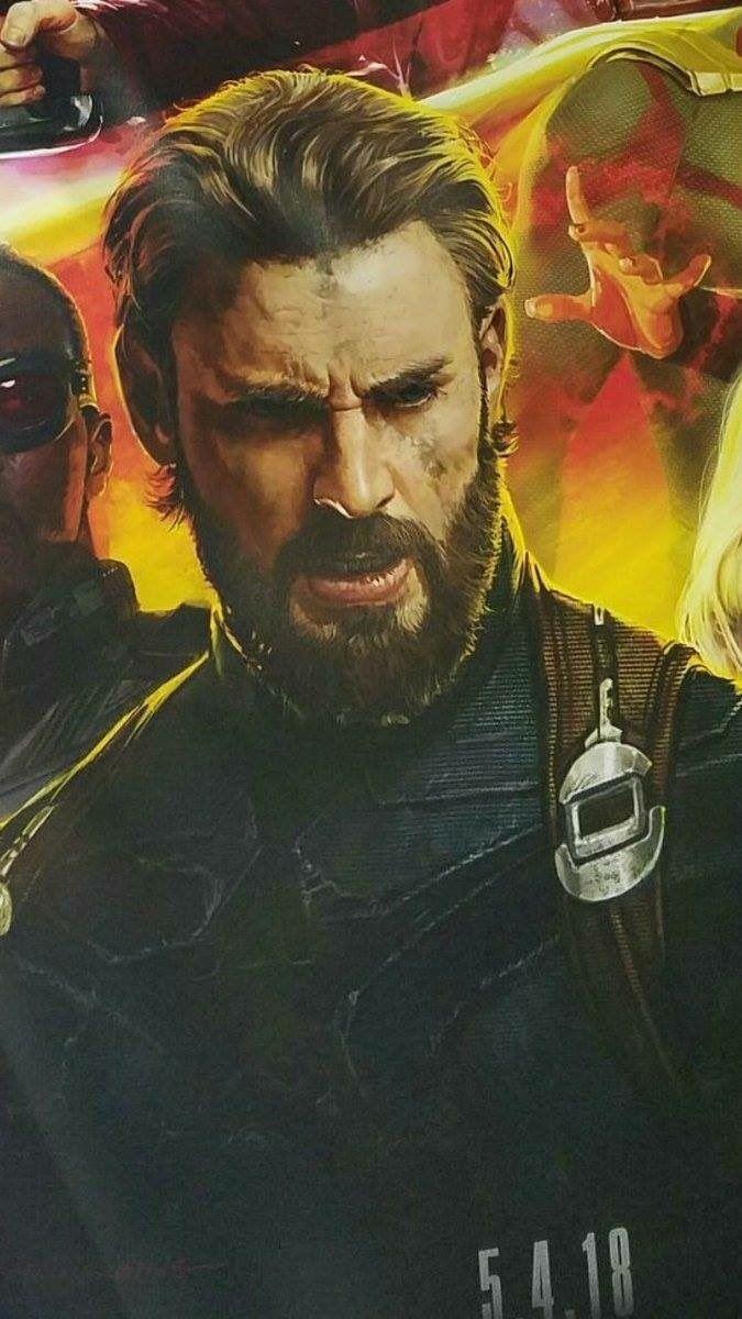 Captain with a beard. Okay but his suit looks like he took his old