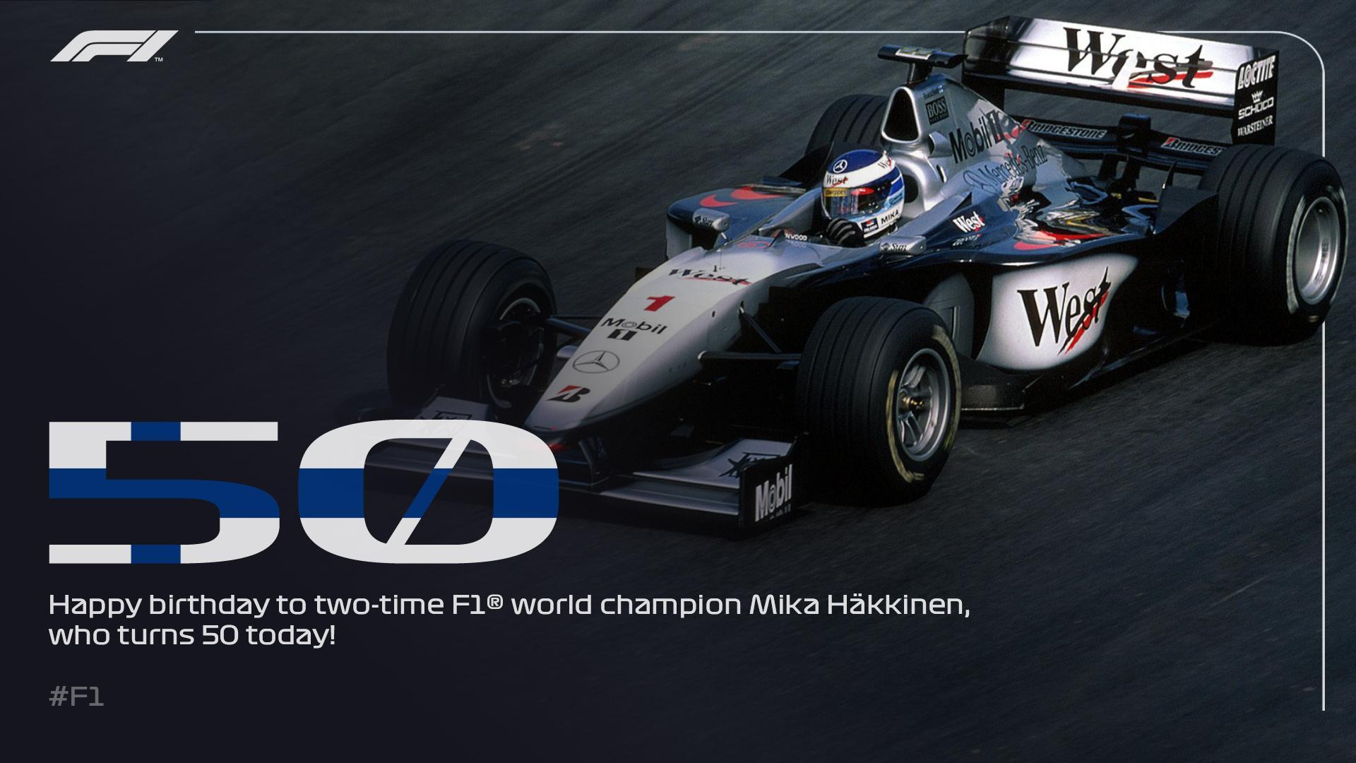 Happy 50th birthday to Mika Häkkinen!