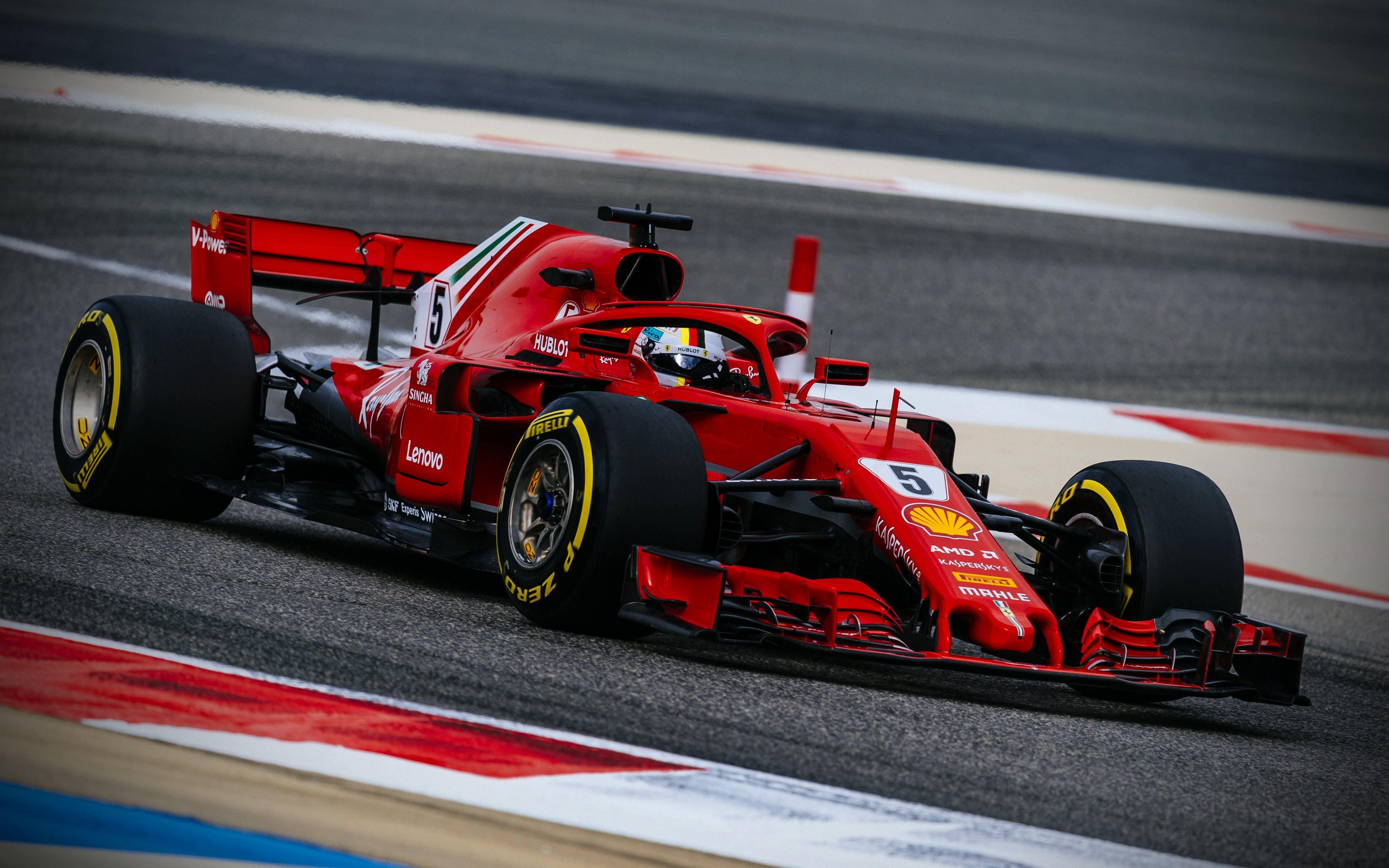 Download wallpaper Sebastian Vettel, F Ferrari SF71H, German