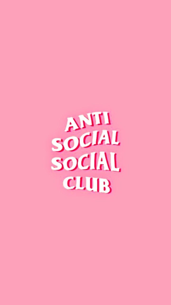 Anti social social club. Phone wallpaper. Hypebeast