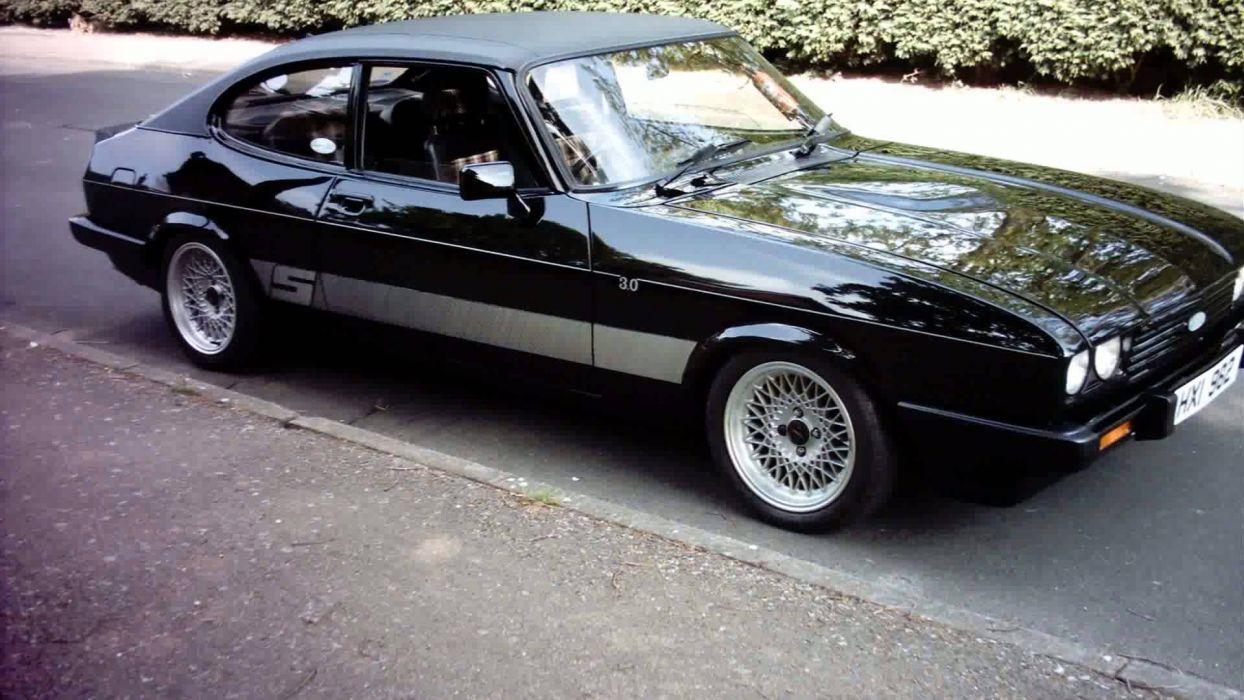 Coche ford capri negro wallpaperx1080
