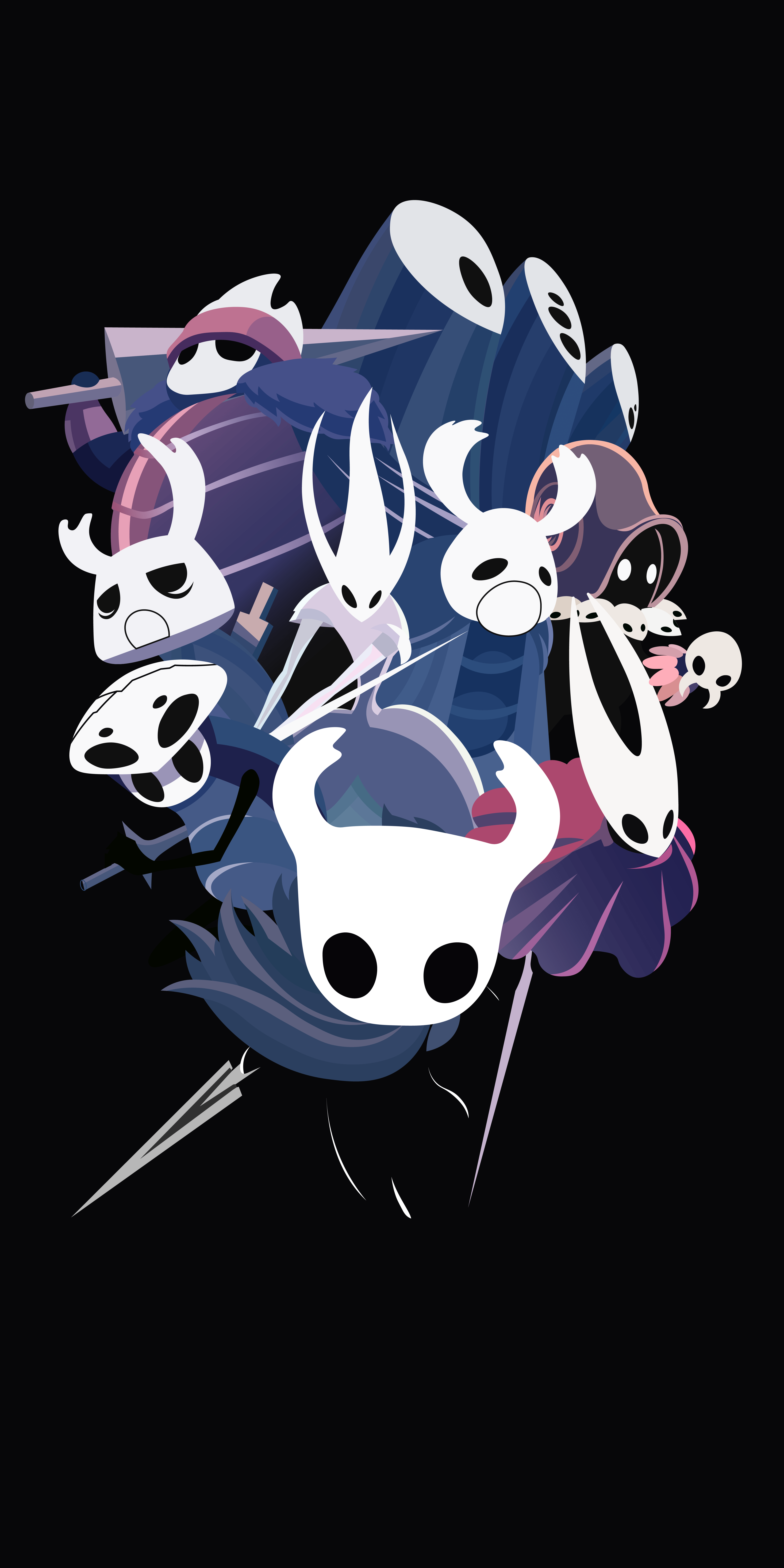 Vector drawing hollow knight poster