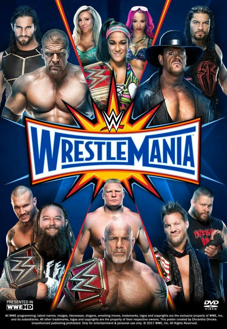 WrestleMania 33 poster. WWE, Wrestlemania 33