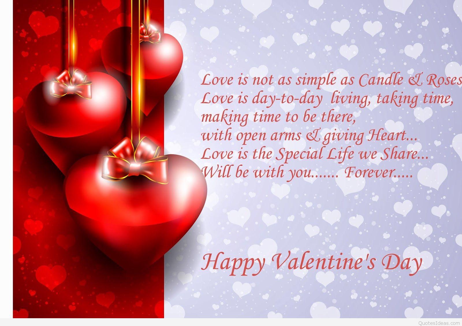 Happy Valentine's Day Poem Wallpaper HD