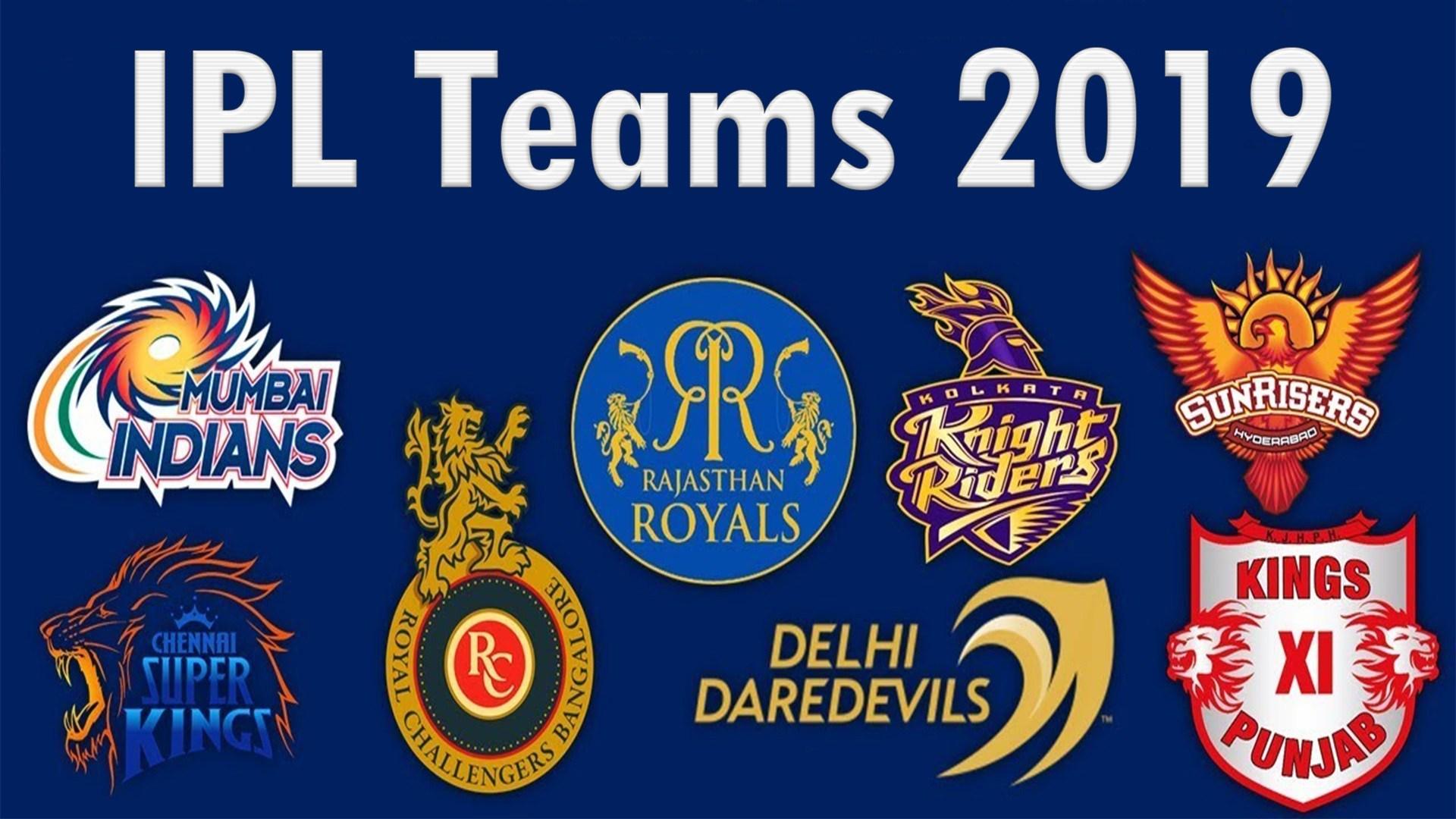 IPL Teams Logo Image & HD Wallpaper 2019