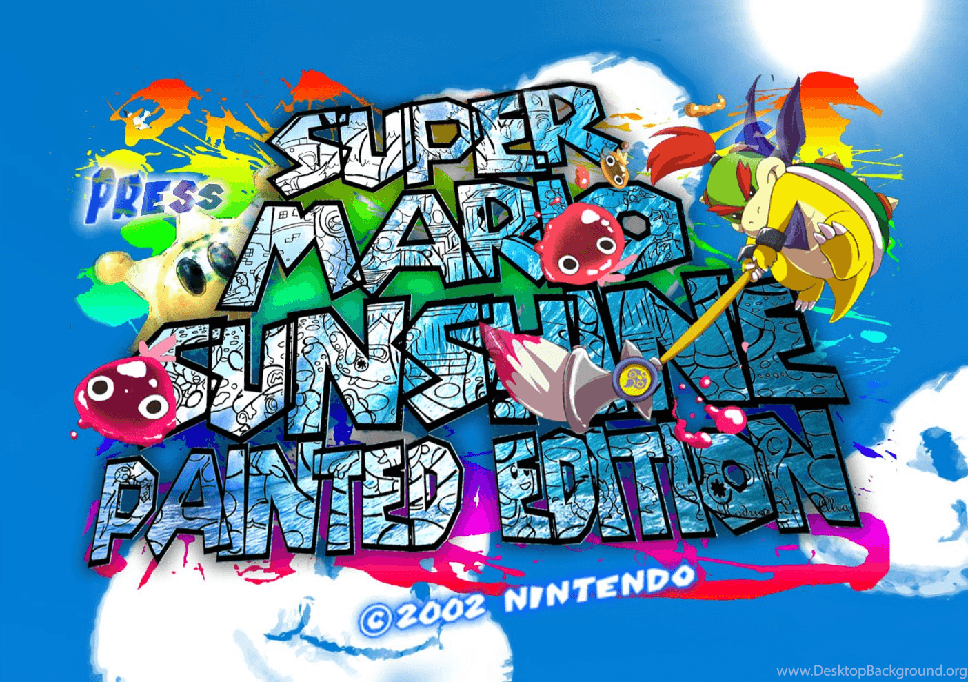 Super Mario Sunshine Painted Edition Wallpapers Super Mario