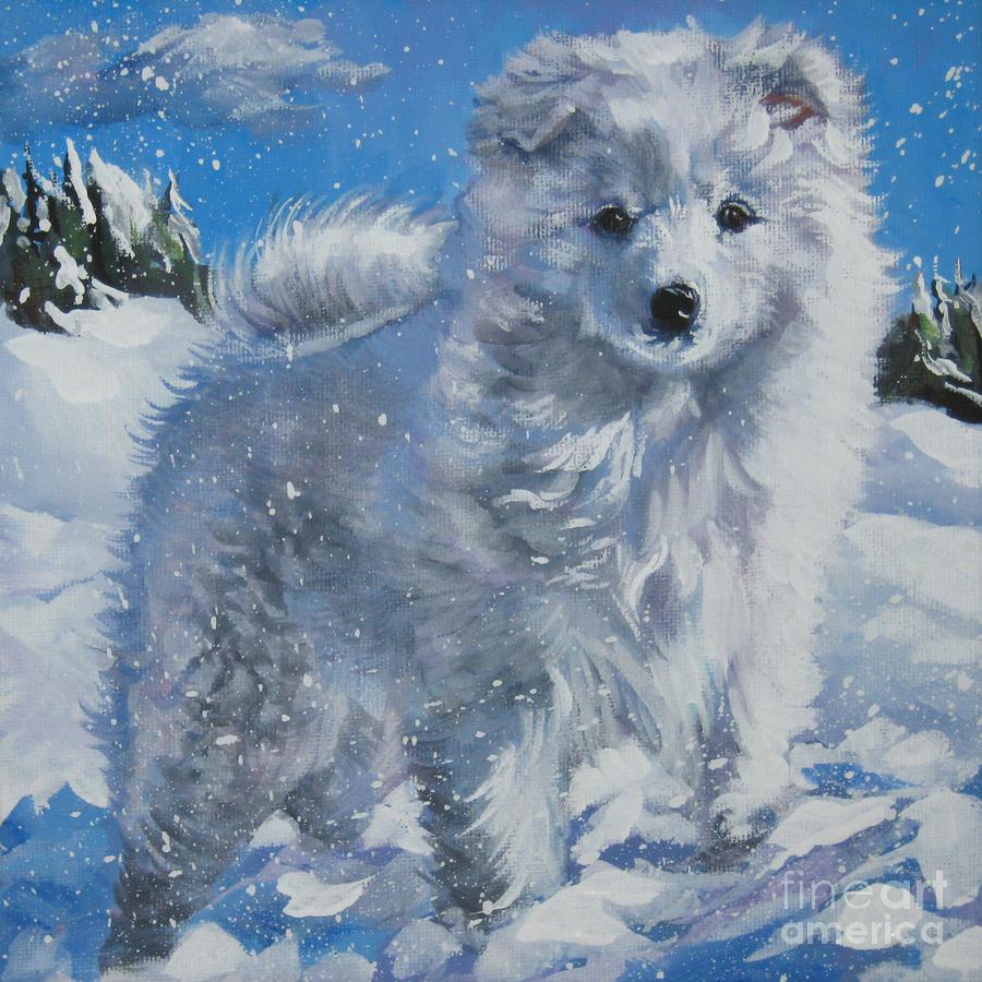 Drawn Japanese Spitz photo and wallpaper. Beautiful Drawn Japanese