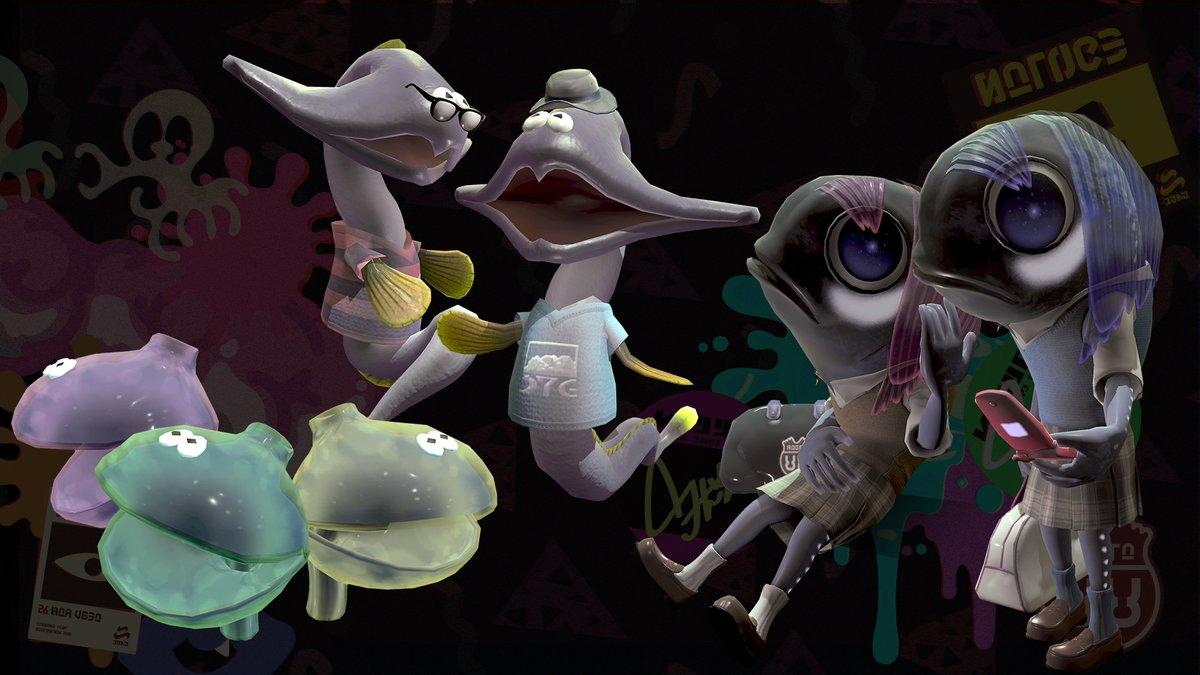 Nintendo shows off the Deep Sea Inhabitants from Splatoon 2's Octo