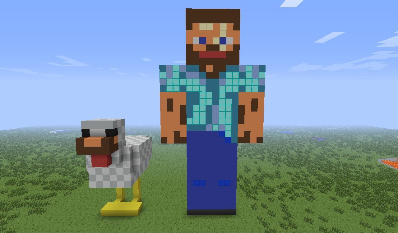 Minecraft Steve pixel art. 