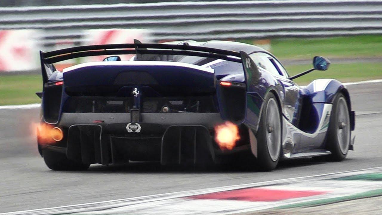 x Ferrari FXX K EVO Pure Sound at Monza Circuit: Accelerations