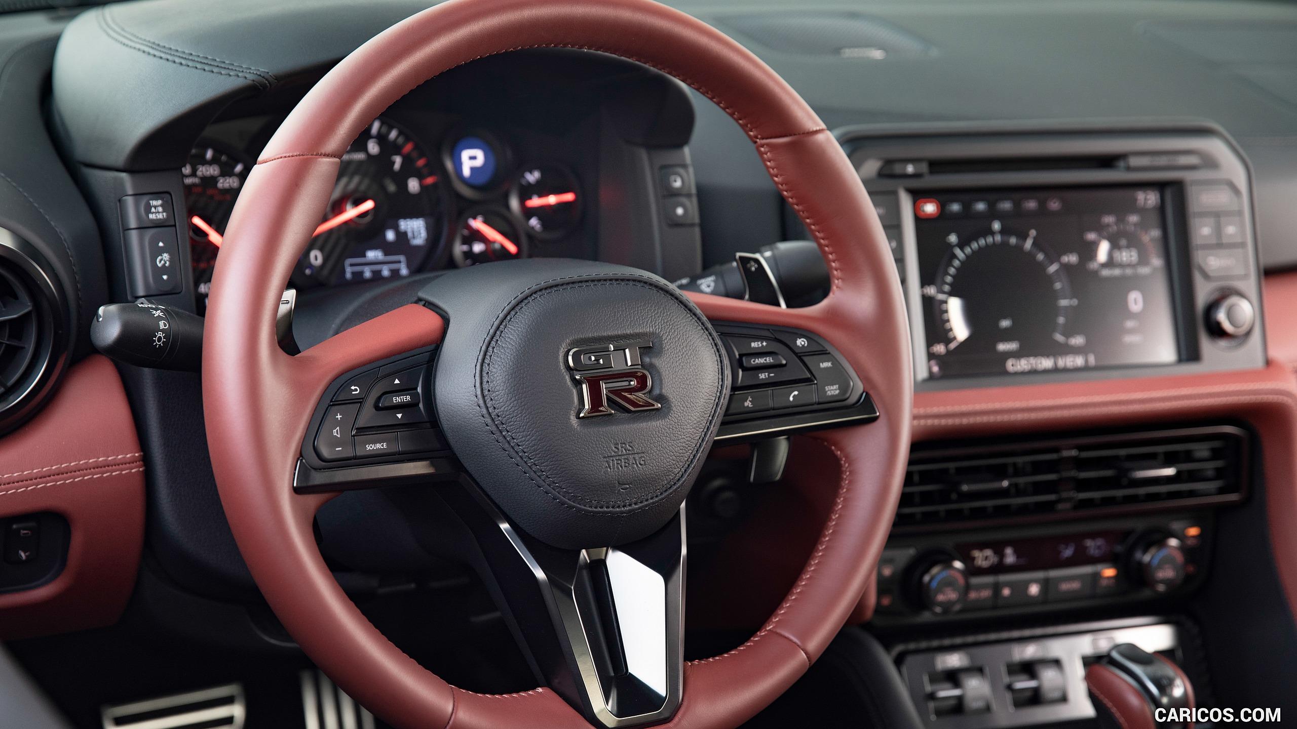 Nissan GT R, Steering Wheel. HD Wallpaper