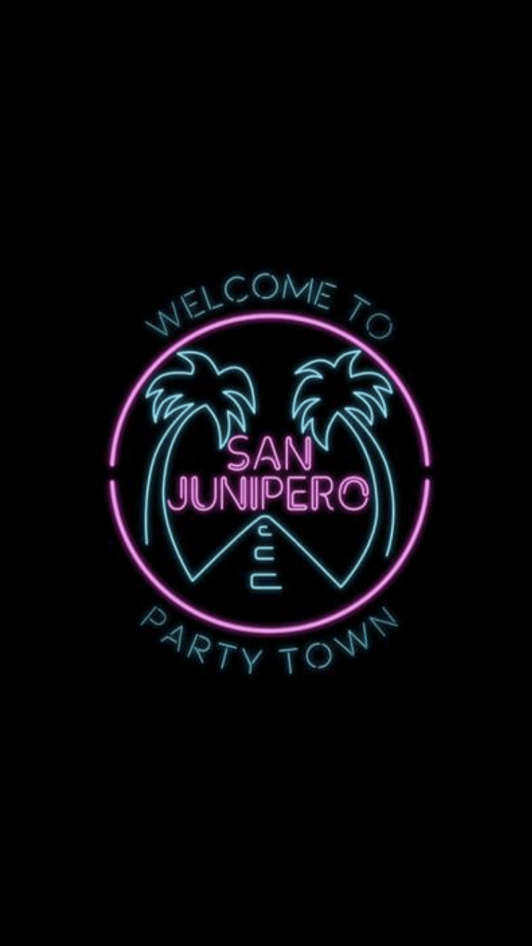 Welcome To San Junipero. Wallpaper Covers In 2019. Black