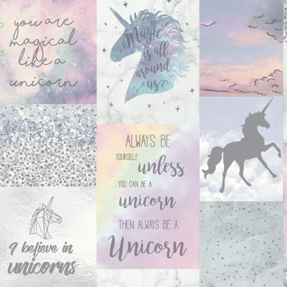 Arthouse Believe in Unicorns Wallpaper, Multi