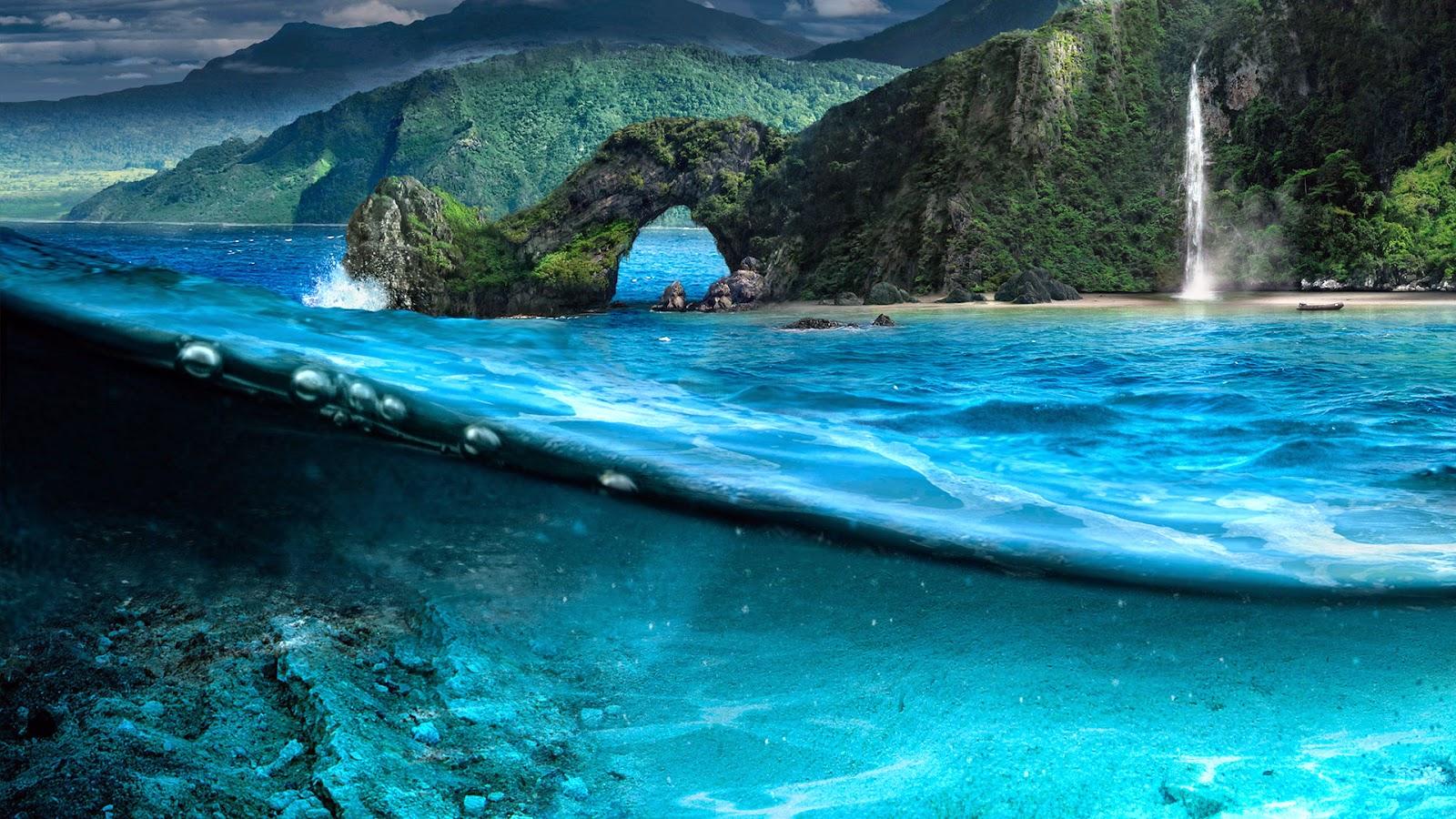Group of Beach Wallpaper Underwater