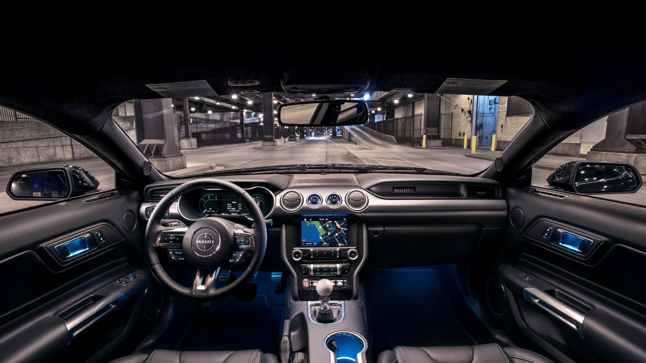 Wallpaper Ford Mustang Bullitt, 2018 Cars, interior, 4k, Cars