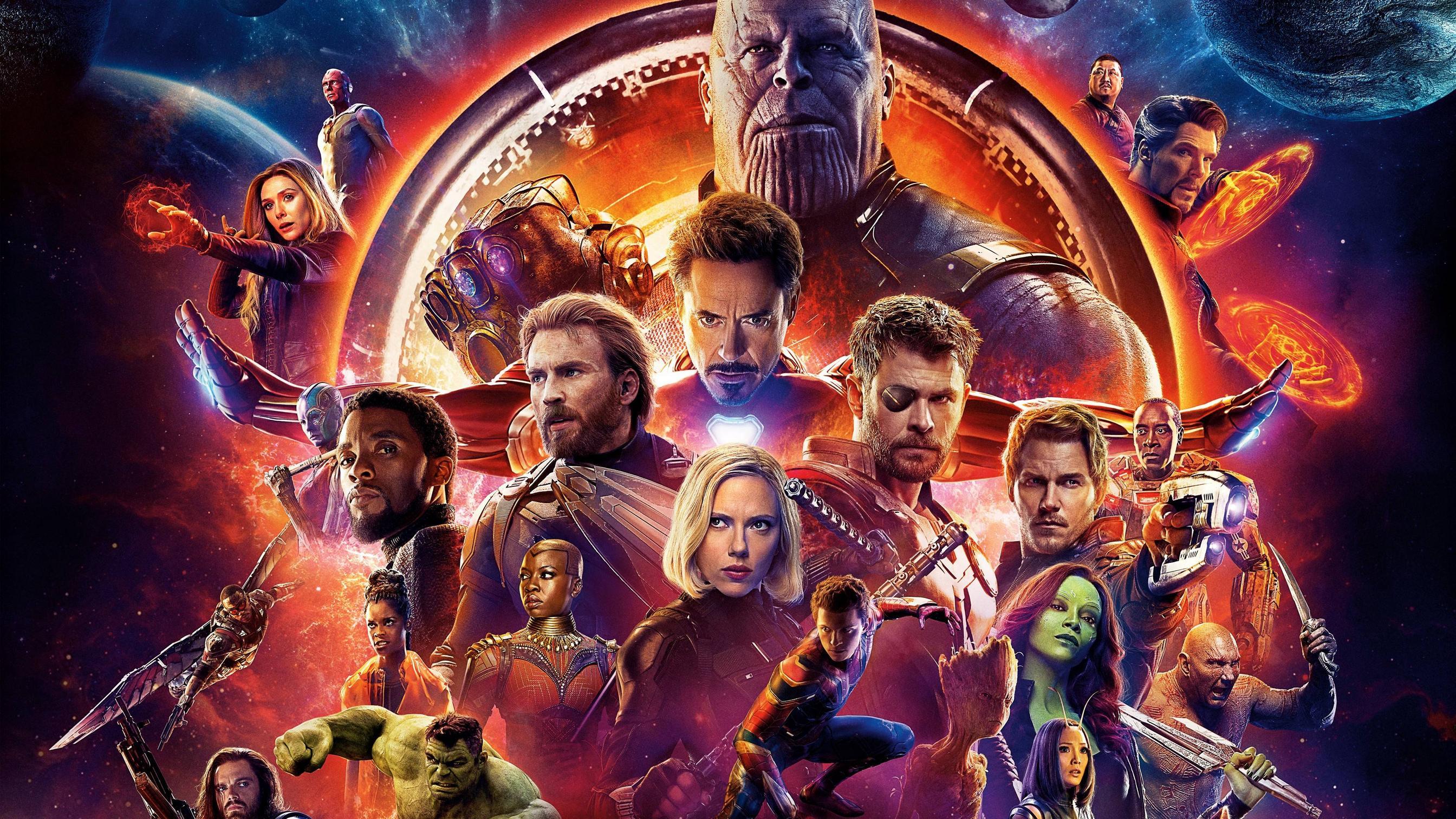 Avengers Infinity War Superhero and Villain 4K Wallpaper