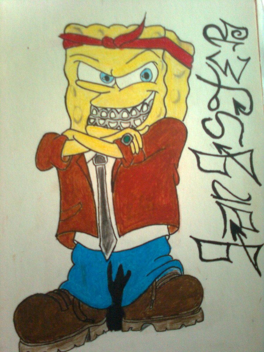 Free download Gangster Spongebob Drawings Gangsta spongebob