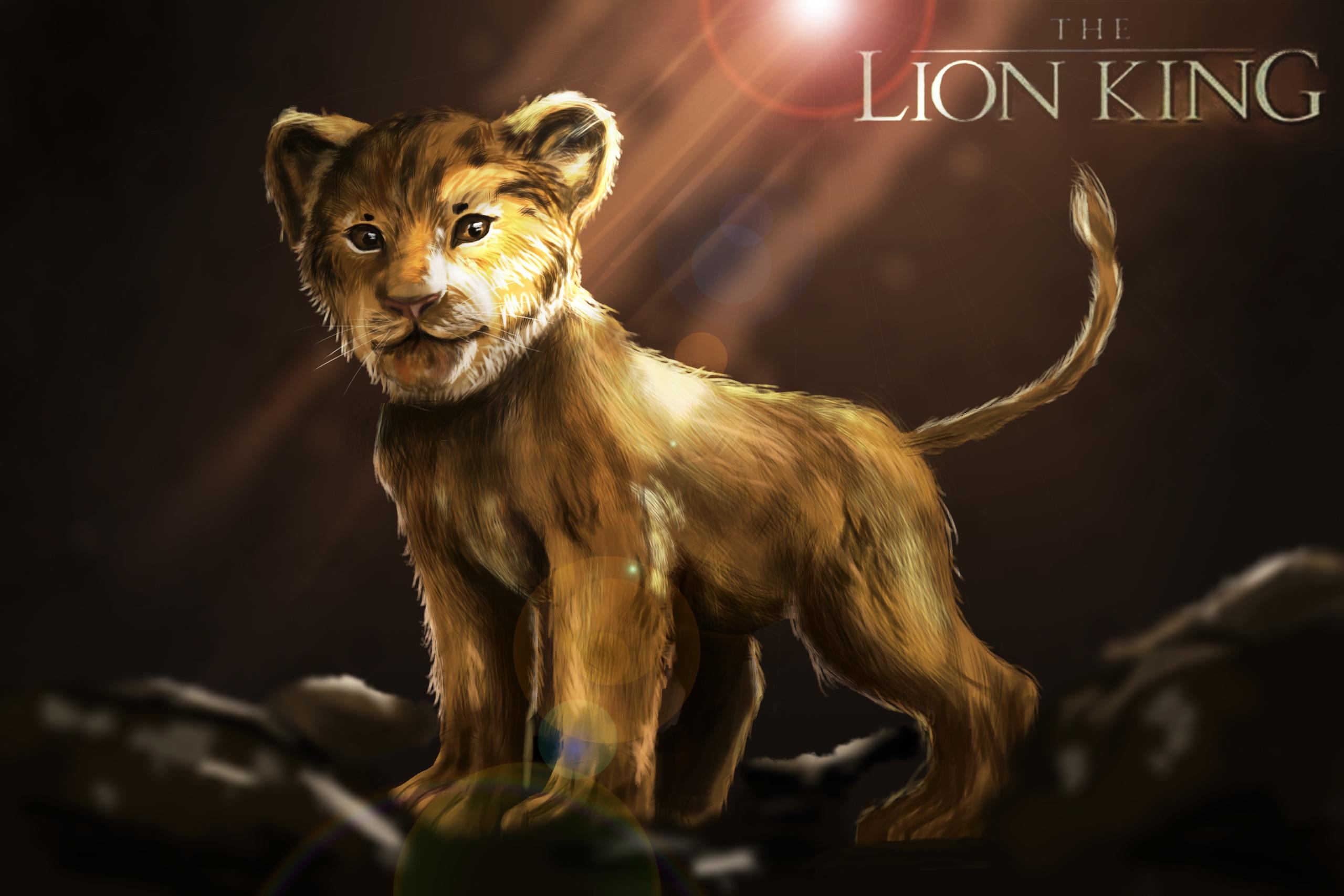 Wallpaper of Simba, Movie, The Lion King, Art, Poster