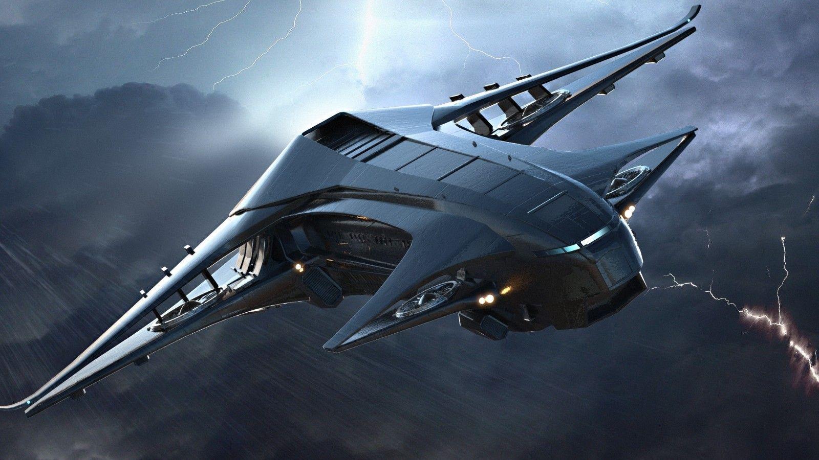 space sky airplane aircraft science fiction Star Citizen spaceship
