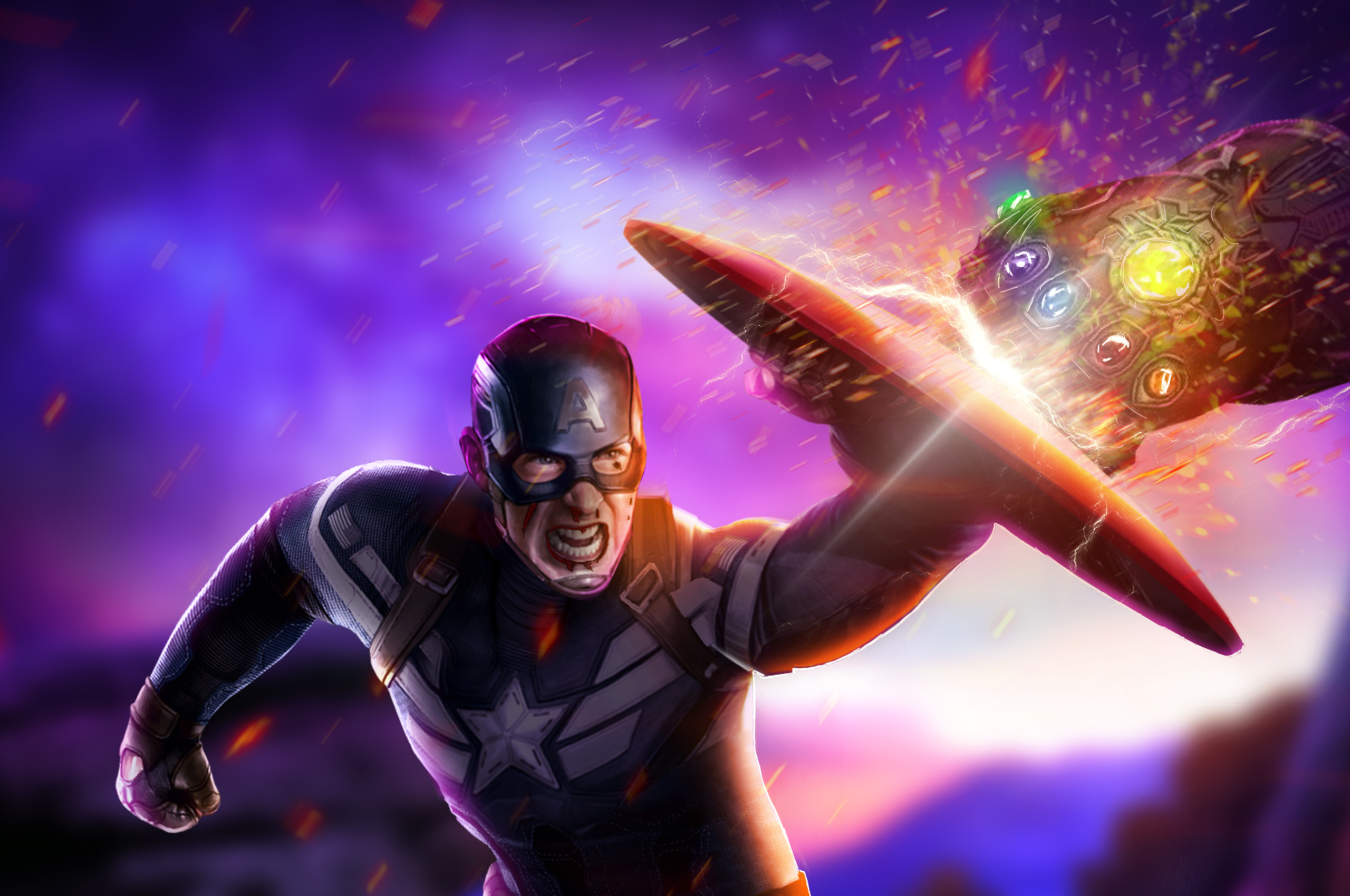 Captain America Avengers Endgame Chromebook Pixel HD 4k