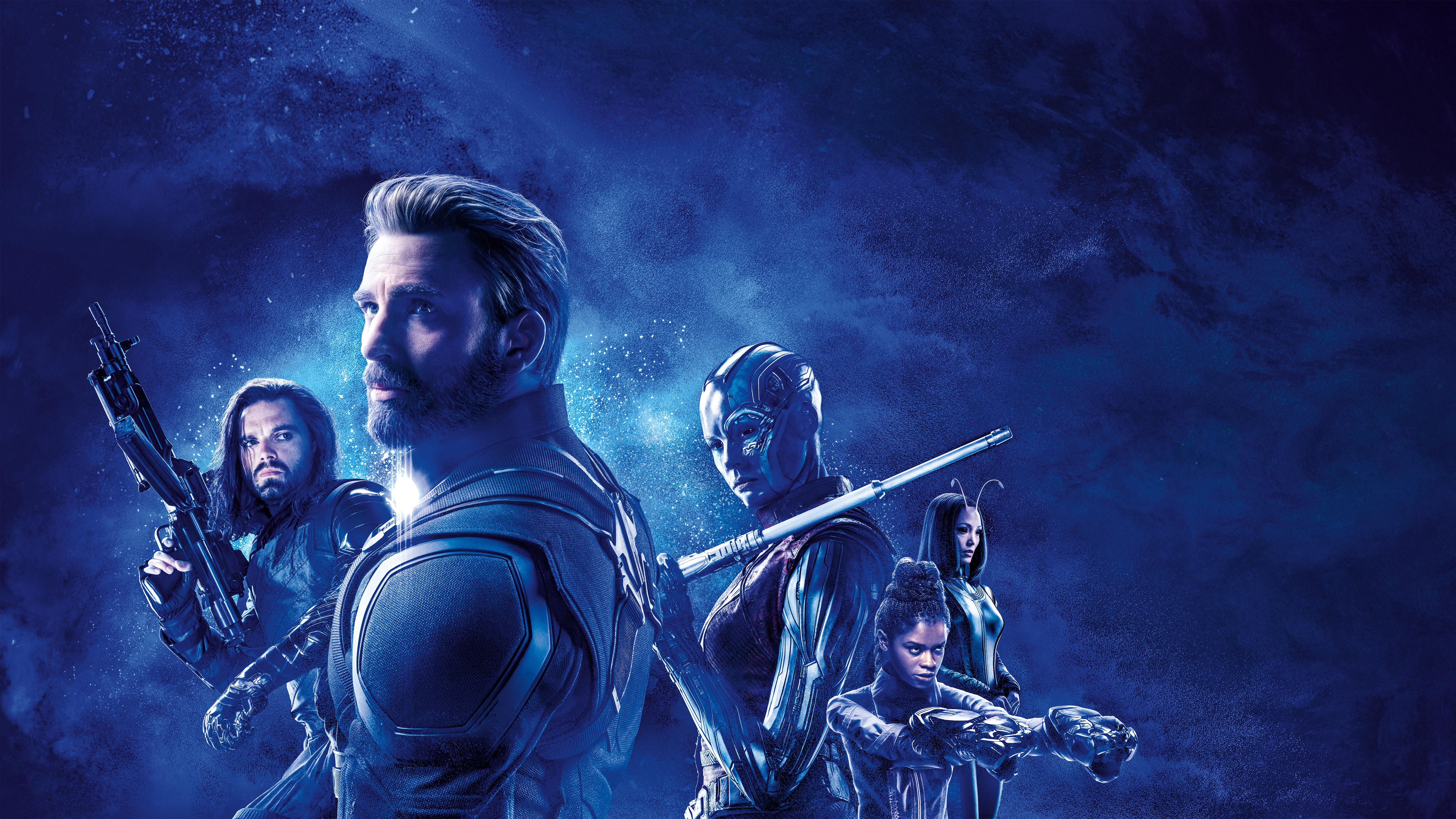 Avengers Endgame Captain America Team 5K Wallpaper. HD Wallpaper