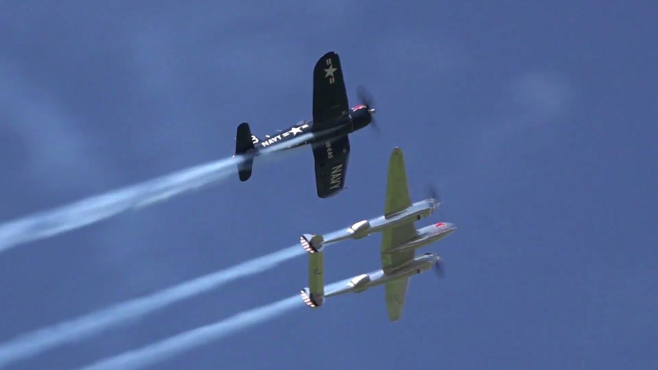 B25, Corsair F4U & P38 lightning