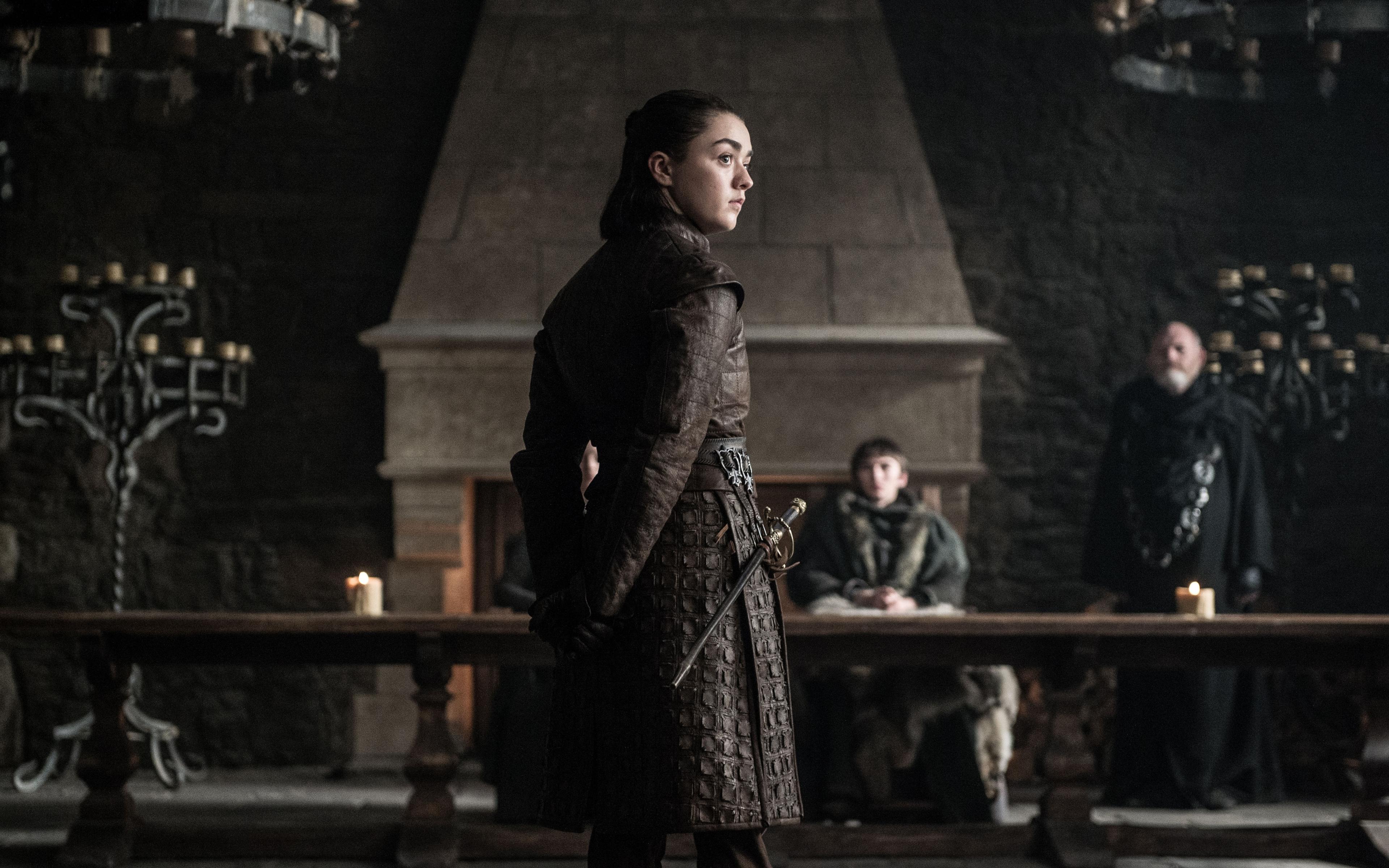 Desktop Wallpaper Arya Stark, Maisie Williams, Game Of Thrones