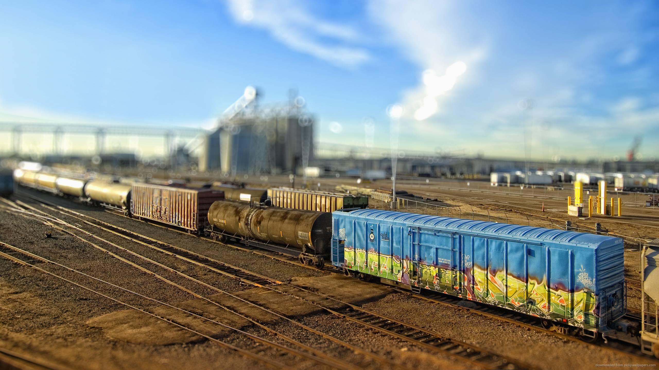 Industrial Railroad Wallpaper HD Free