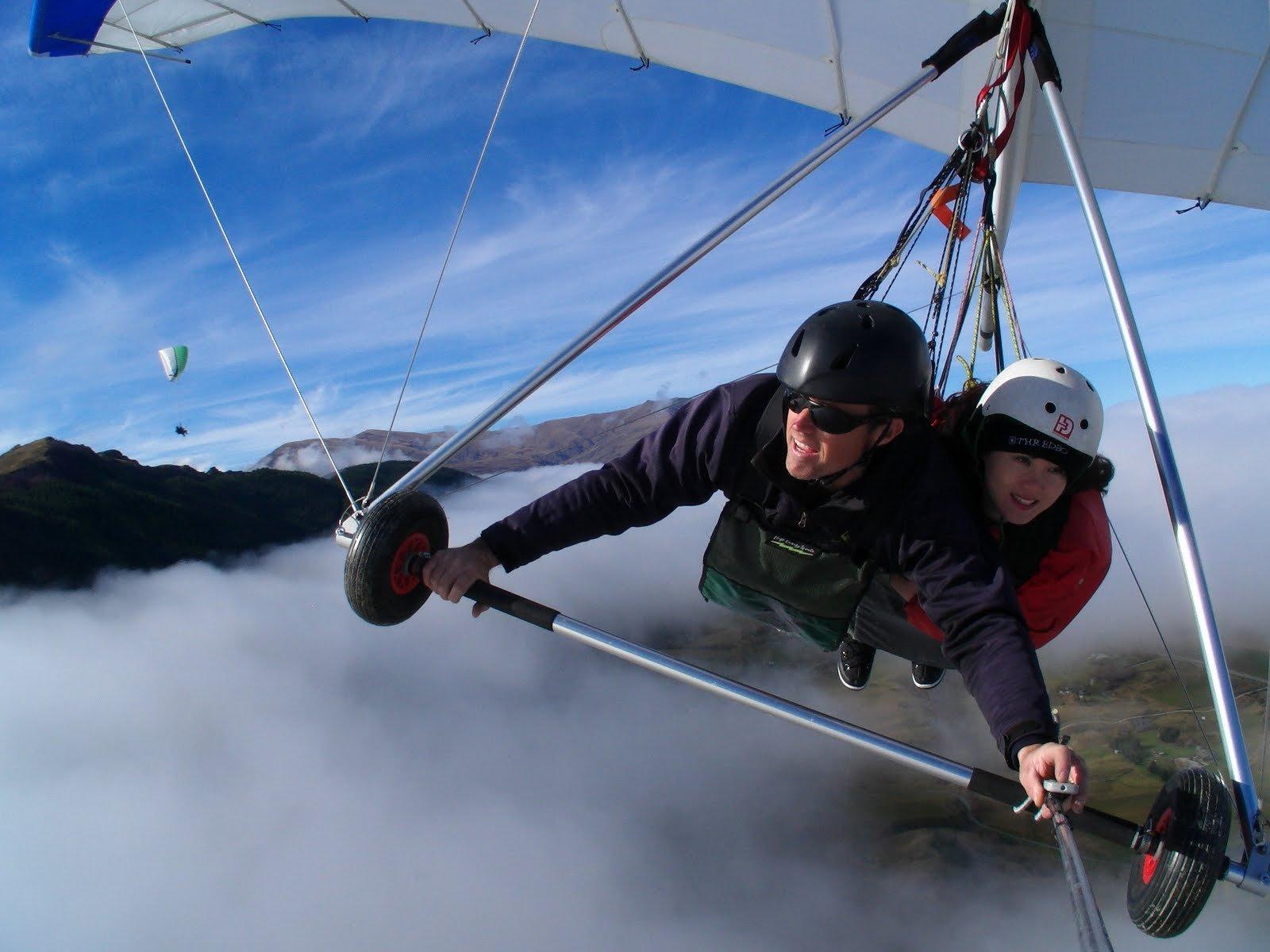 Hang gliding flight fly extreme sport glider (6)_JPG wallpaper