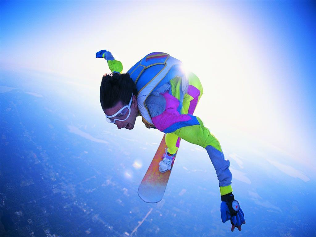 Skysurfing. Adrenaline. Sports, Adventure and Extreme
